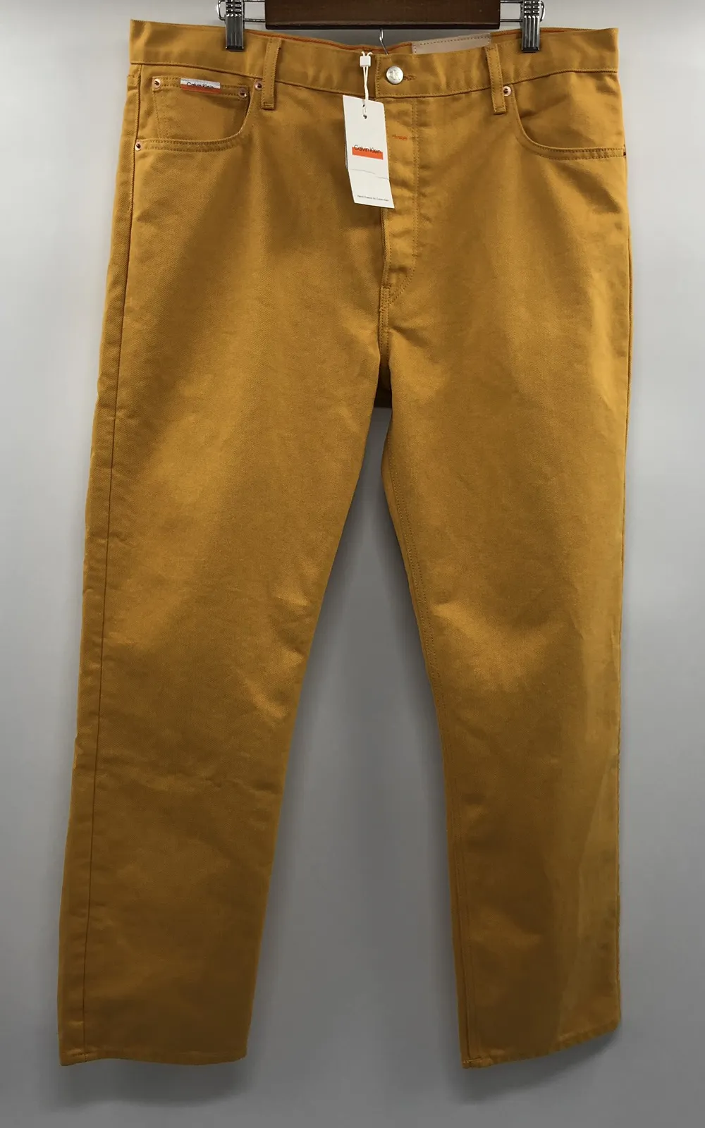 Heron Preston Calvin Klein Season 2 Orange Straight Jeans 32