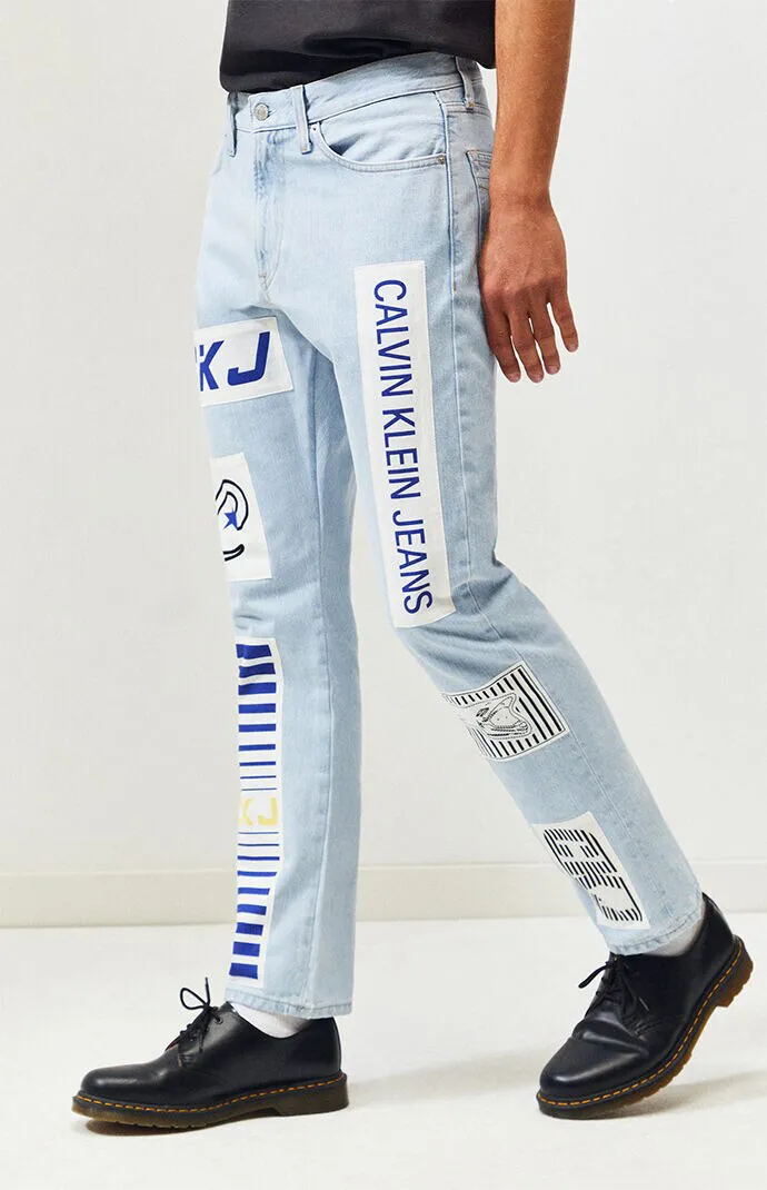 ıp17 CK jeans asia patch denim