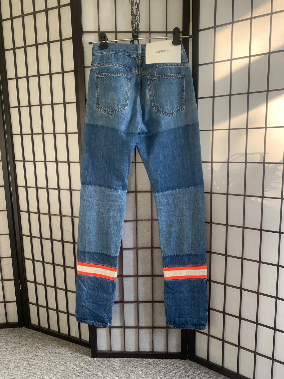 Raf Simons for Calvin Klein Fireman panelled denim
