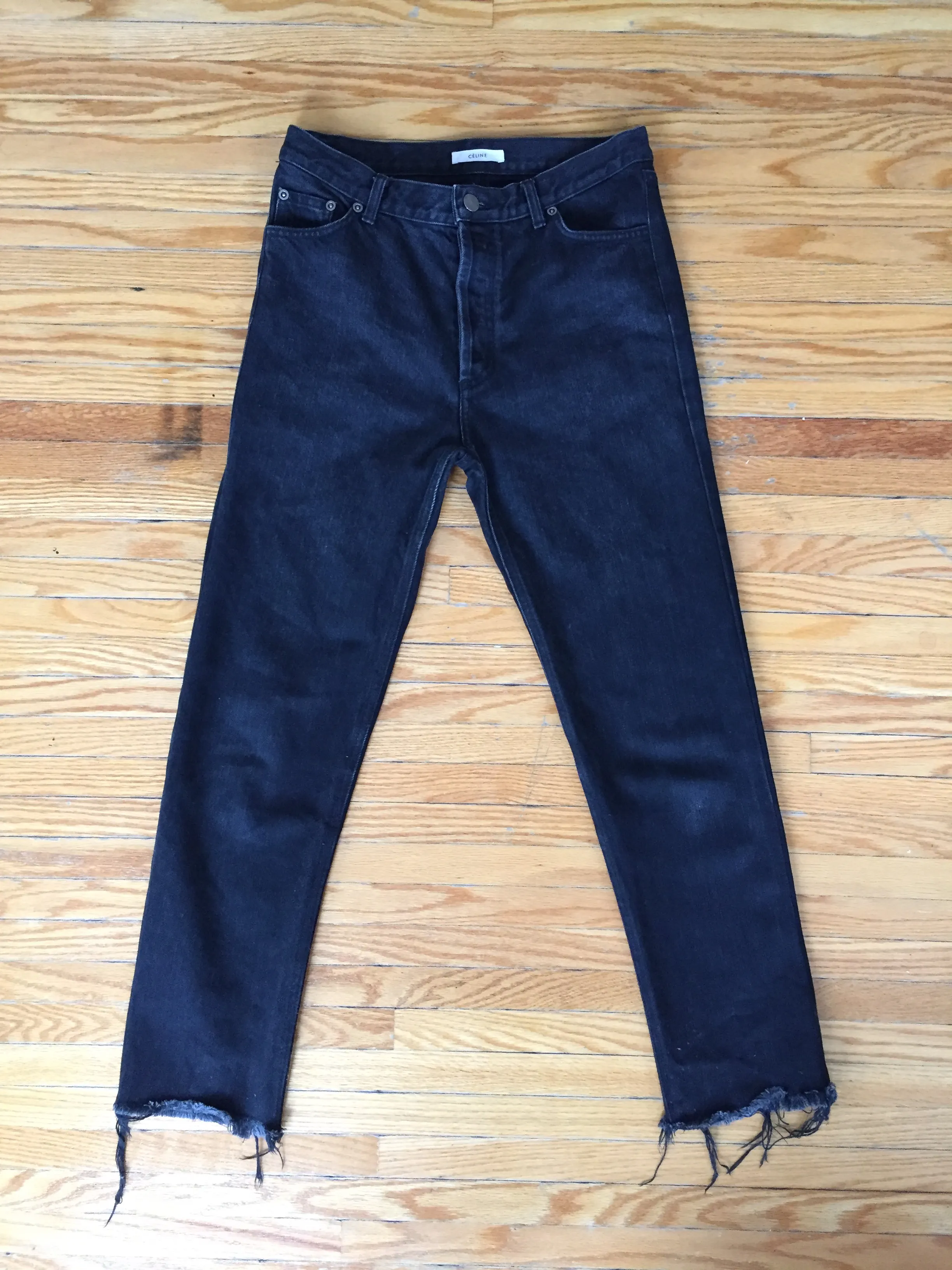 céline black jeans