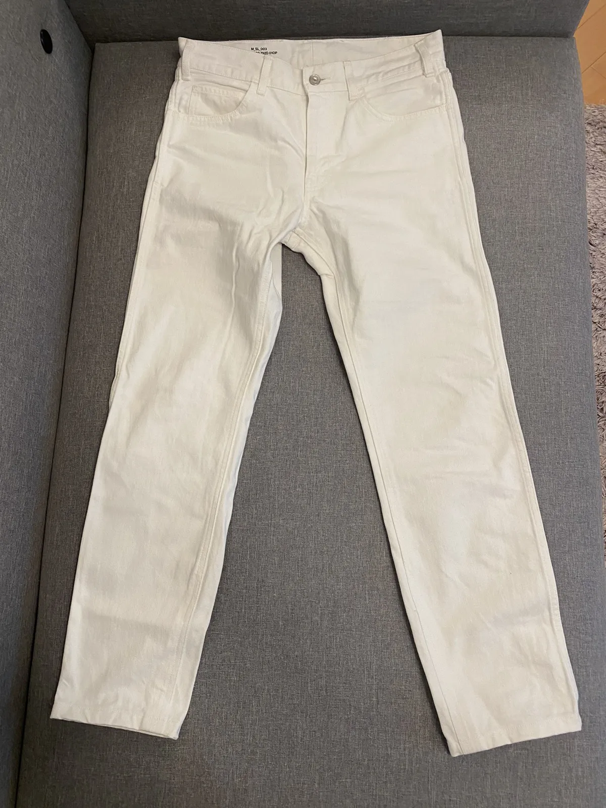 Celine white slim denim jeans 30