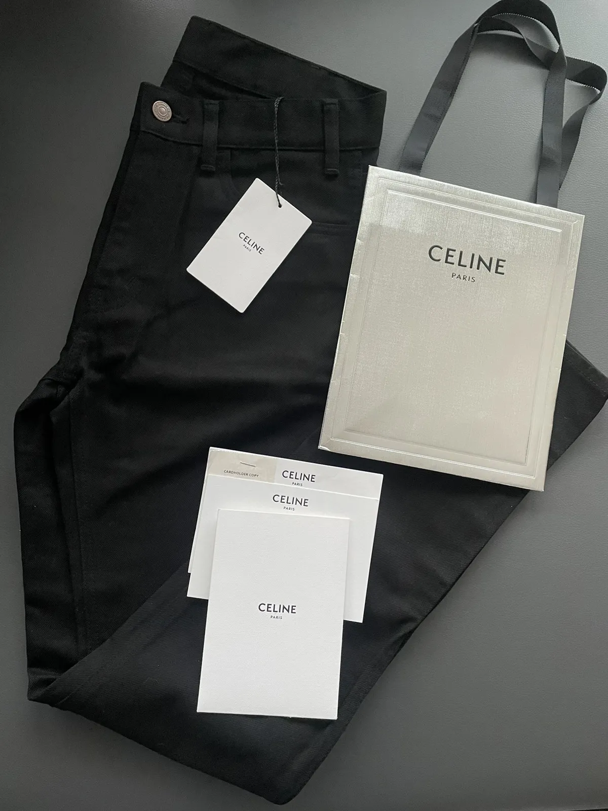 Runway SuperRare Iconic SL 001 Hedi Slimane Pure Black Denim