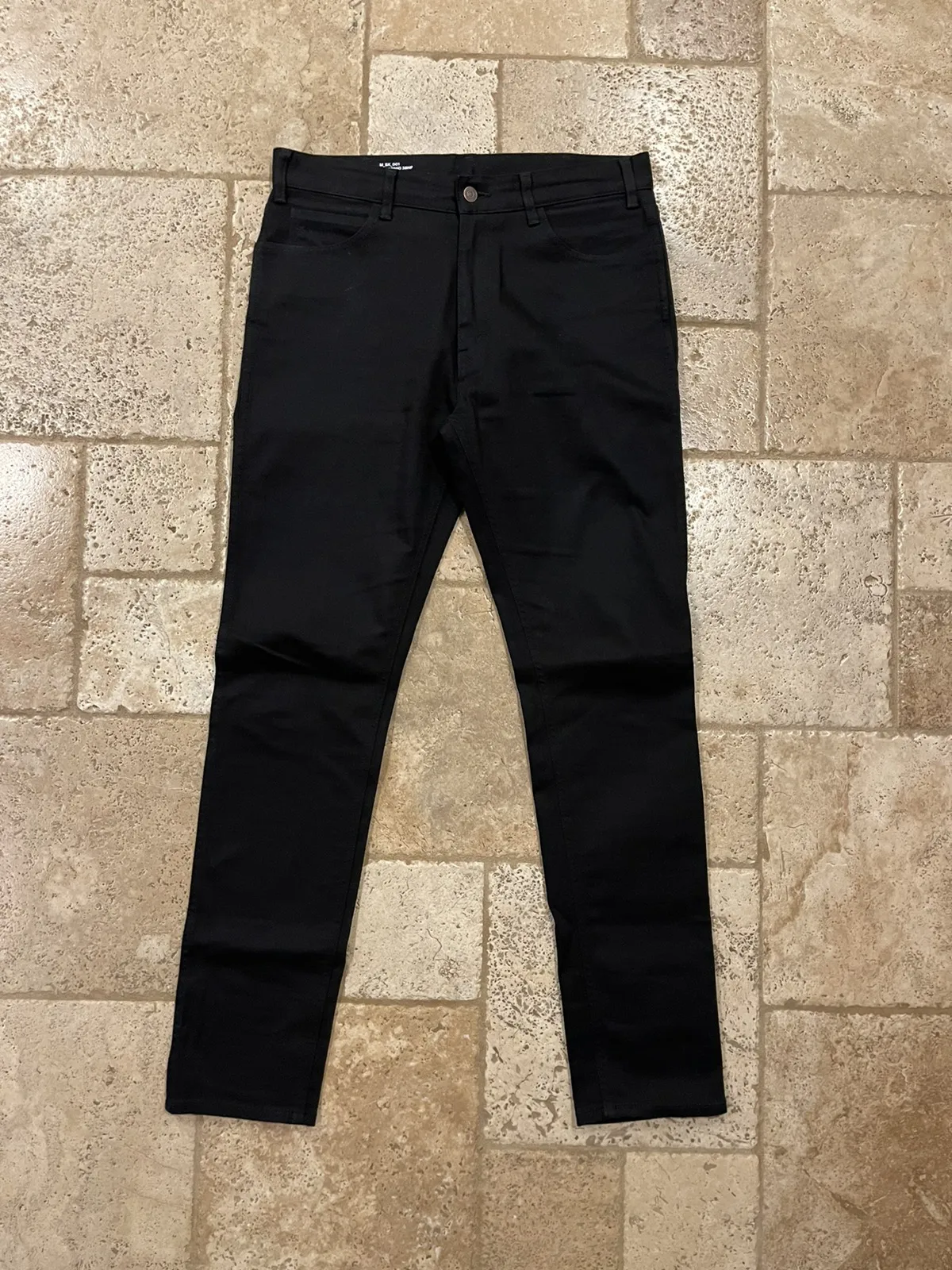 Celine Hedi Slimane M_SK_001 Black Denim Skinny Jean Pants