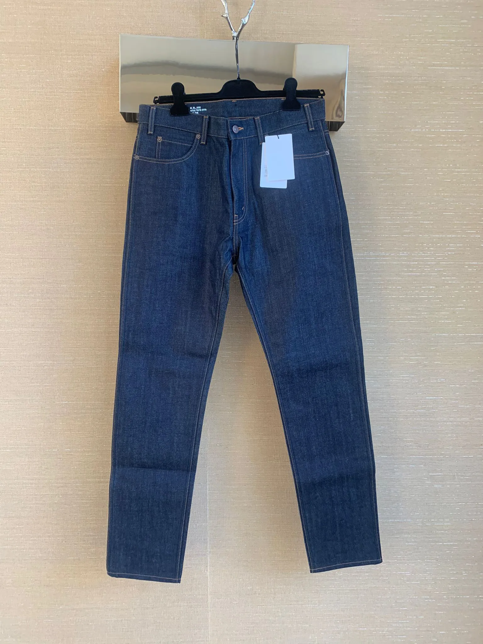 Slim Mid Waist With Patch in Indigo