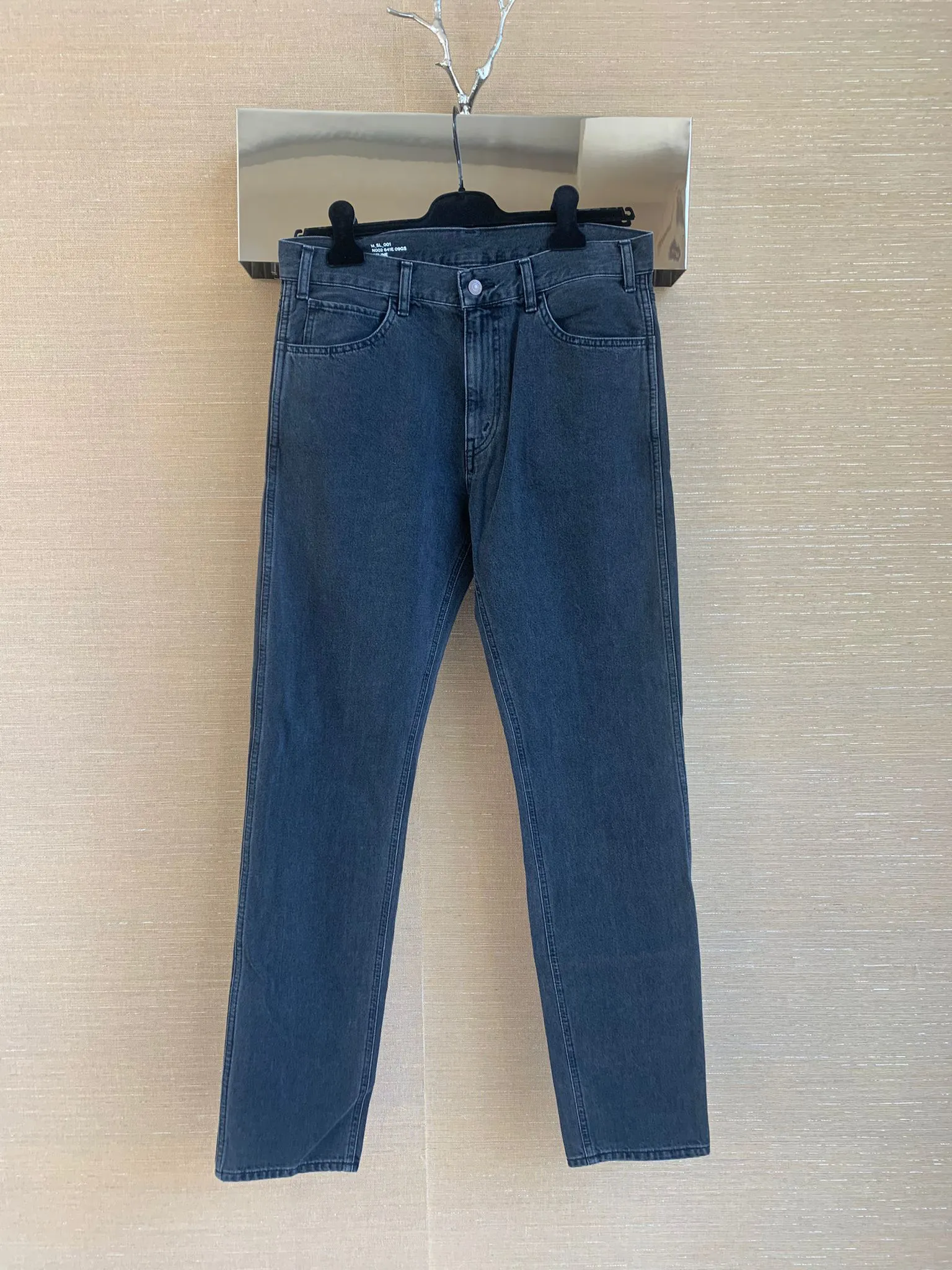 FW19 Straight Denim in Washed Black