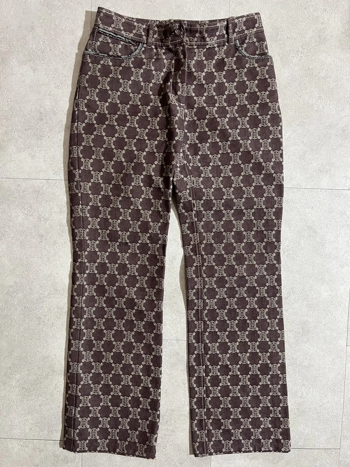 Celine Macadam Monogram Logo Jeans Pants