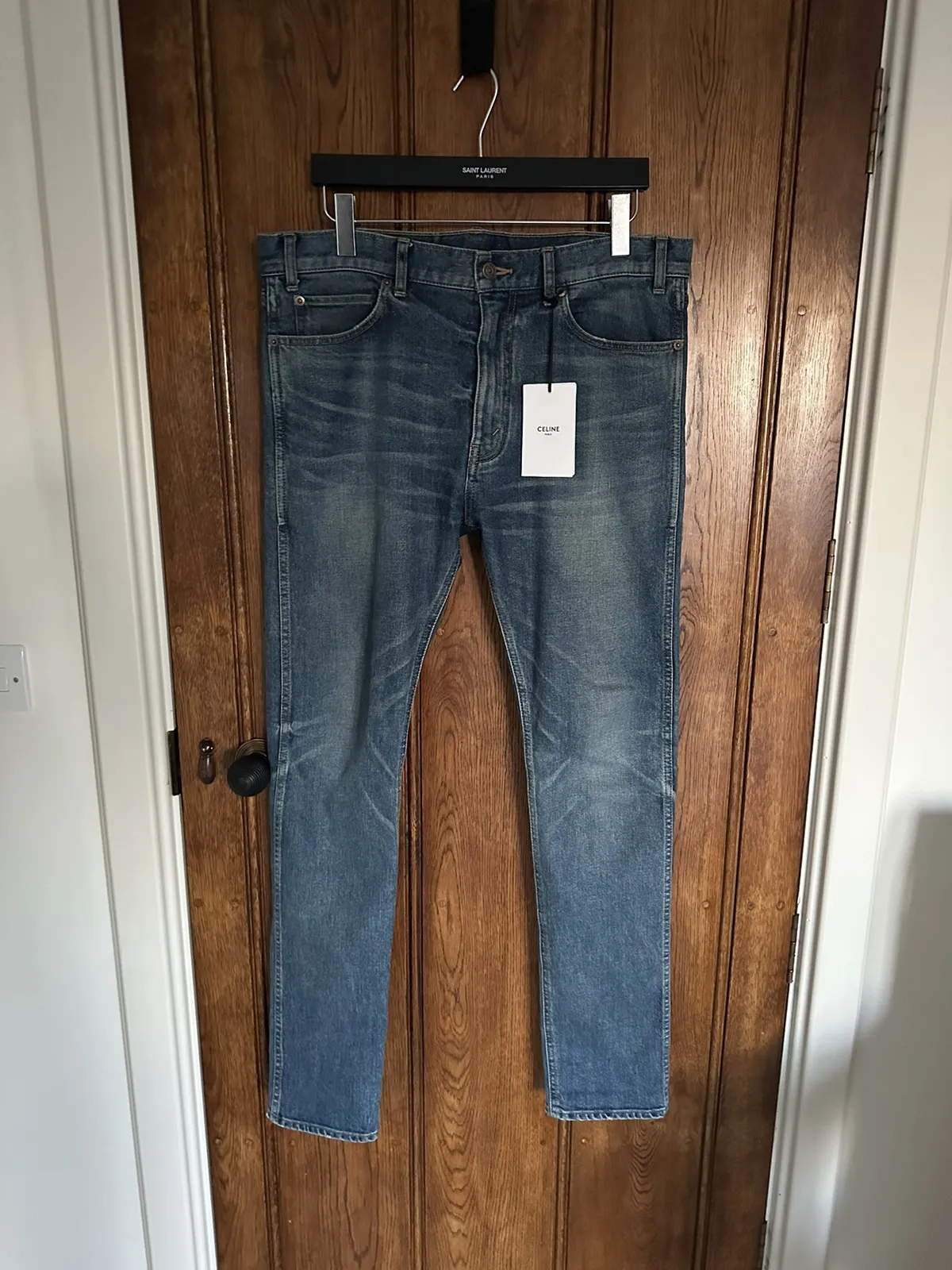 SS19 Celine union wash skinny jeans Hedi Slimane