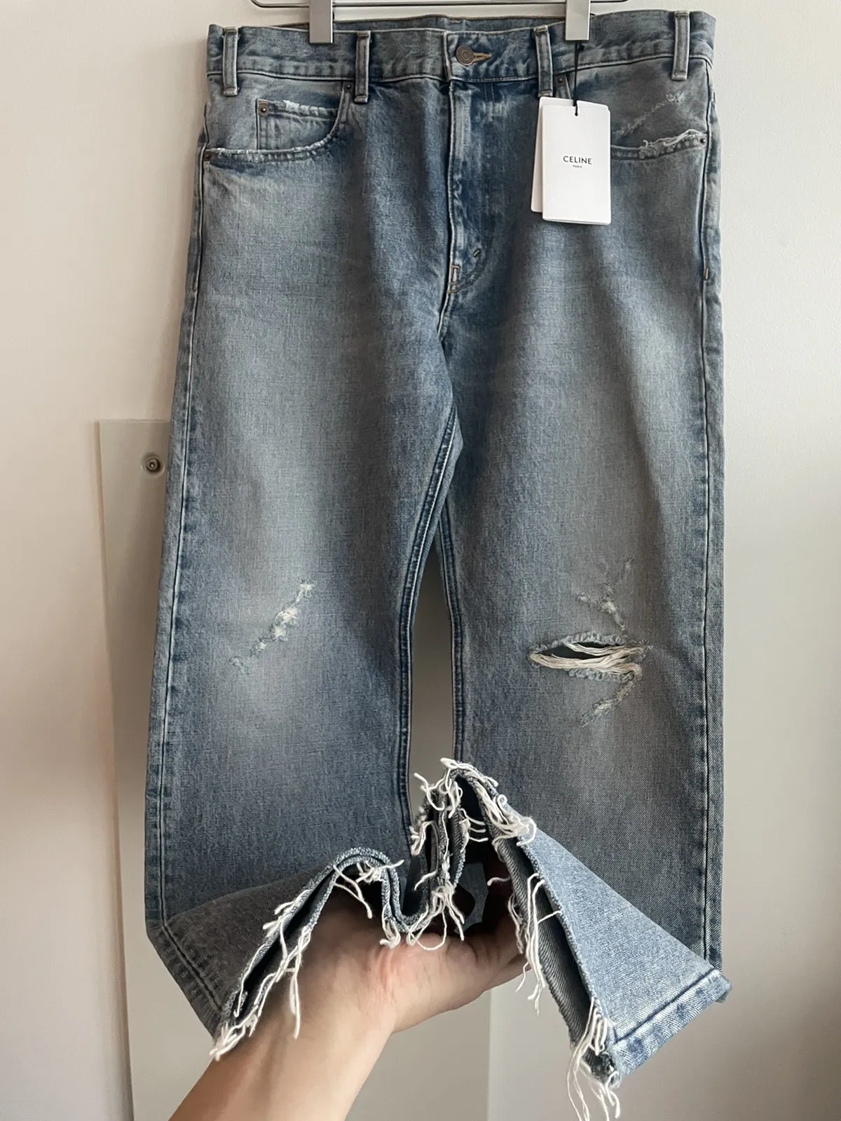 Extremely Rare Sold-out Brand NEW Celine Trash Crash Denim