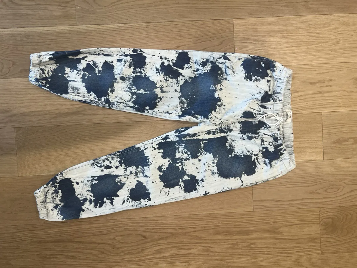 Celine ‘the dancing kid’ bleach camo jeans x Hedi