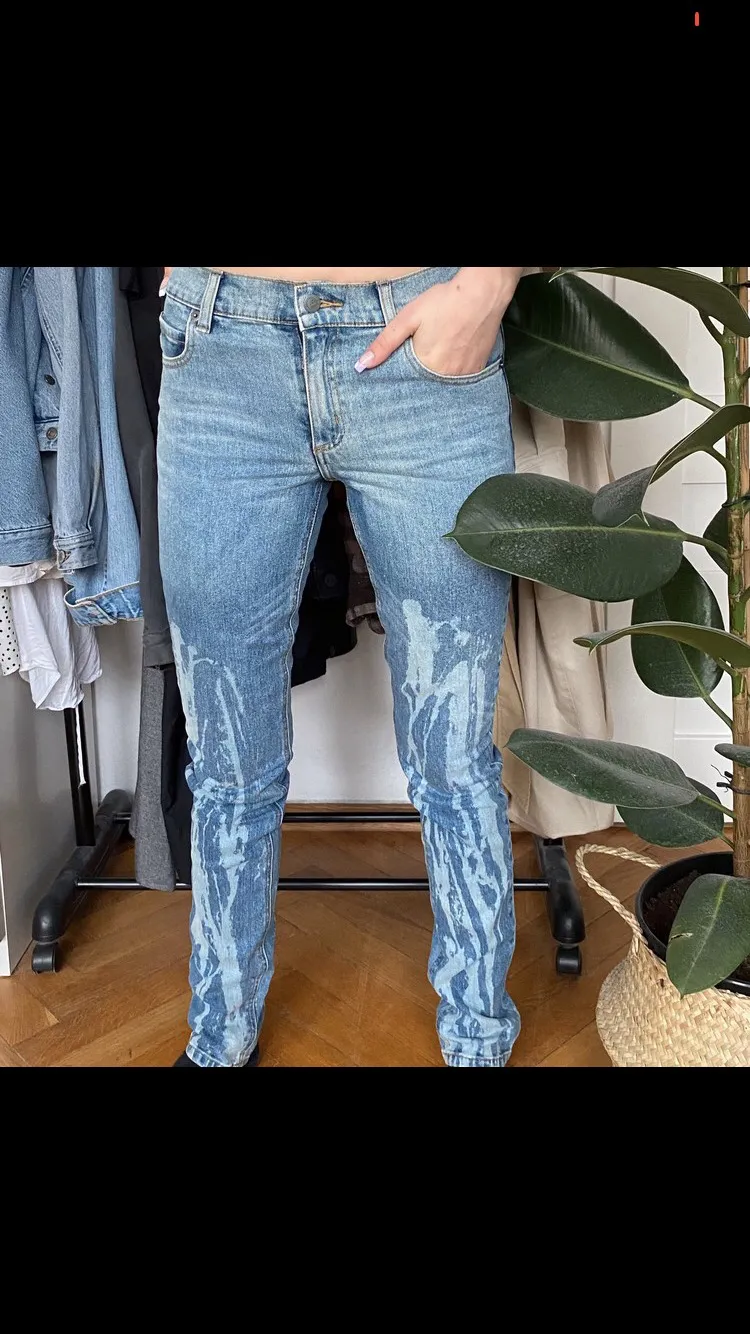 Cheap Monday tight splash bleached jeans