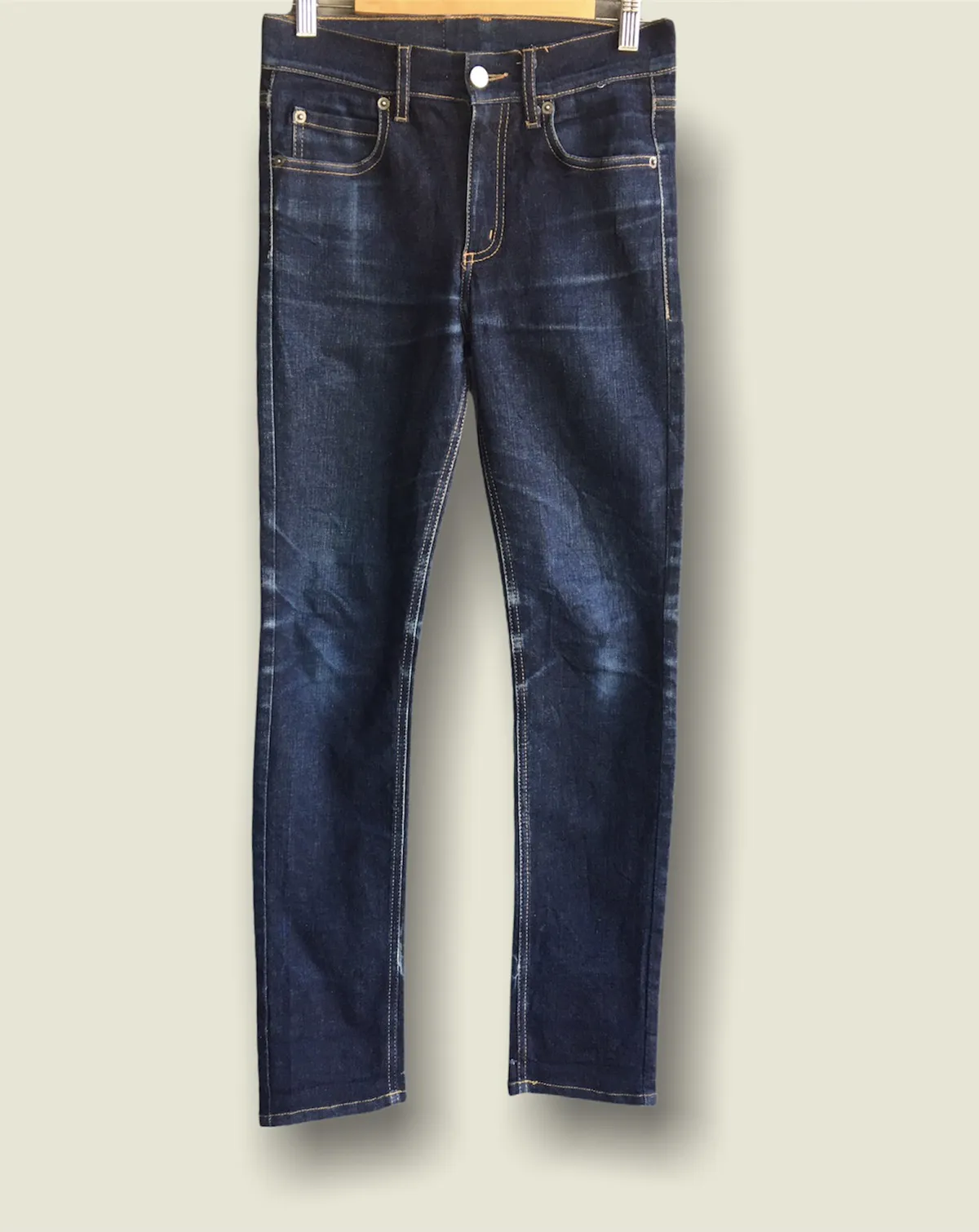 Cheap monday distressed skinny blue navy jeans