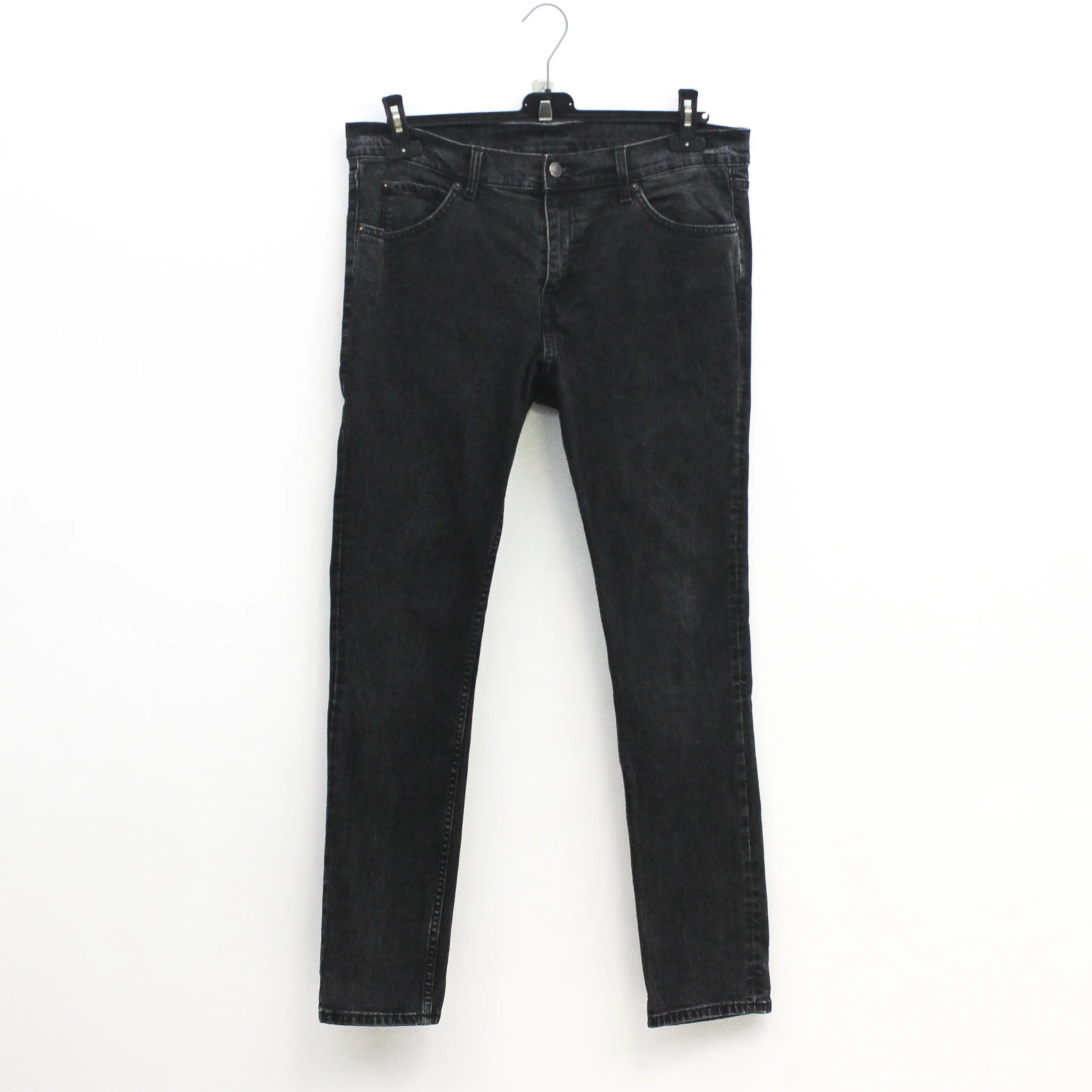 'Tight Black Haze' W33 L30 Slim Jeans Denim Pants Zip