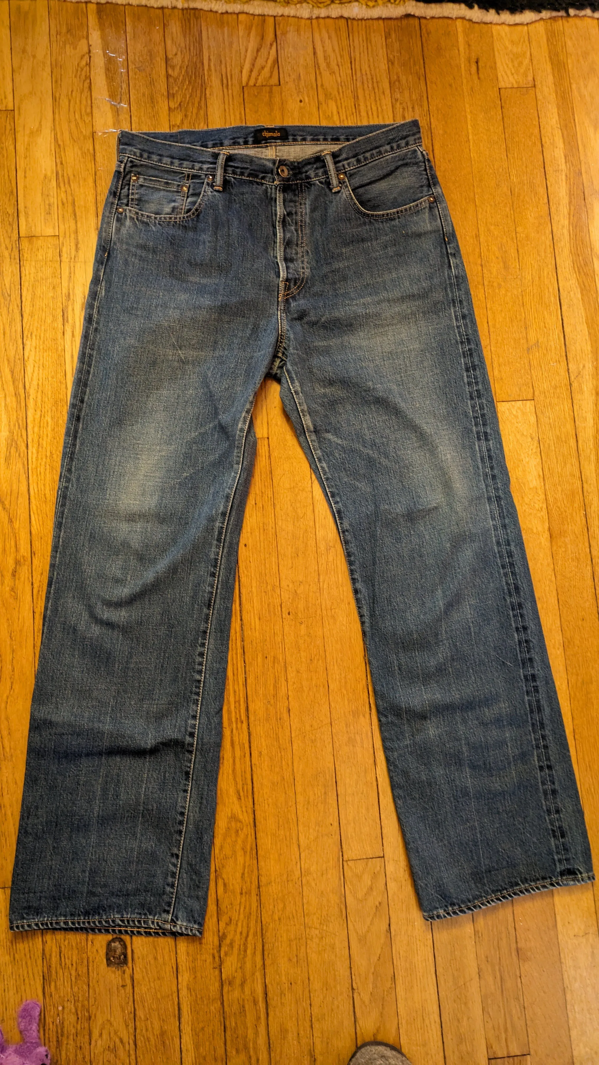 Chimala wide straight selvedge denim