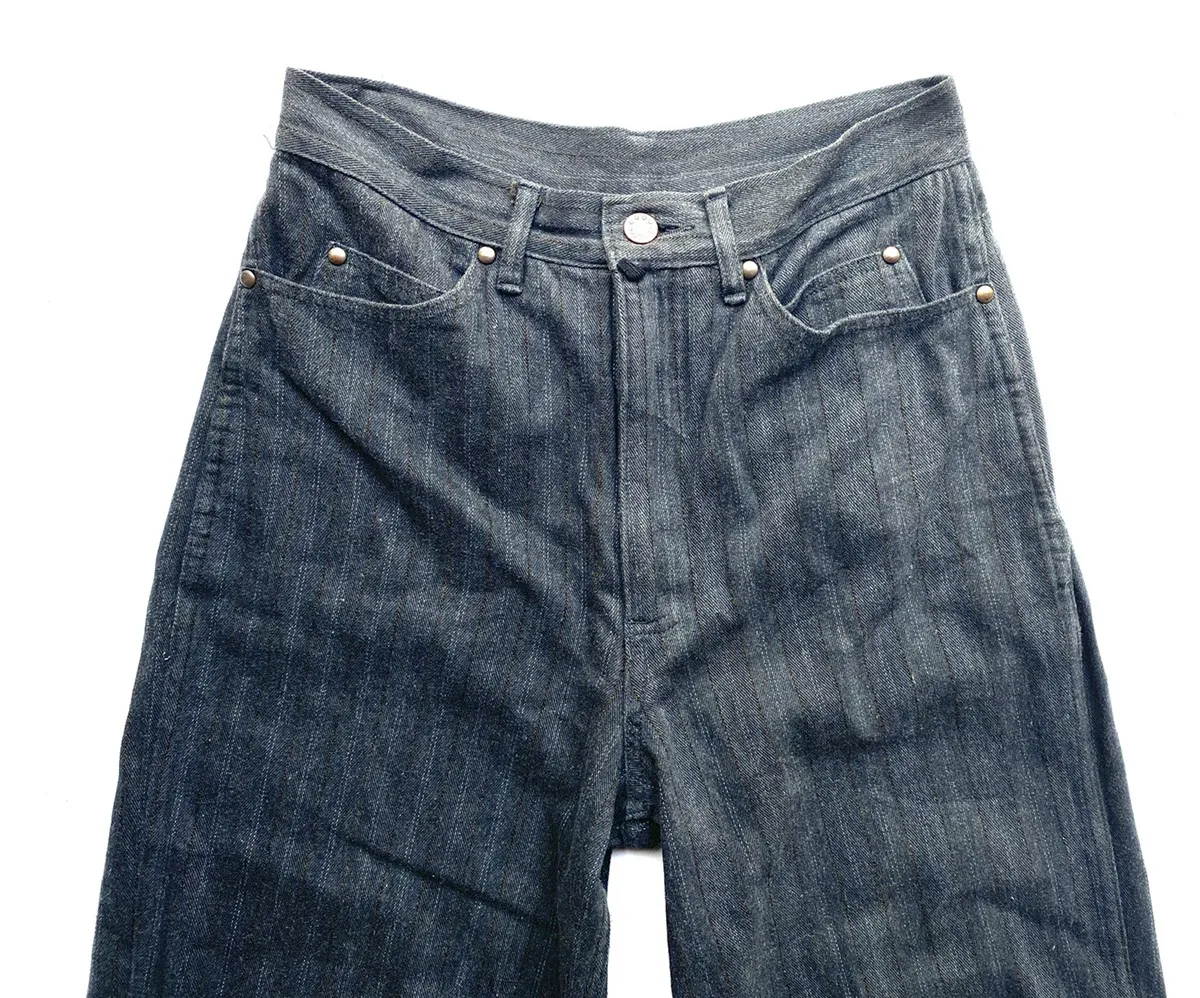 Vintage 80’s CGDH striped High waist Denim