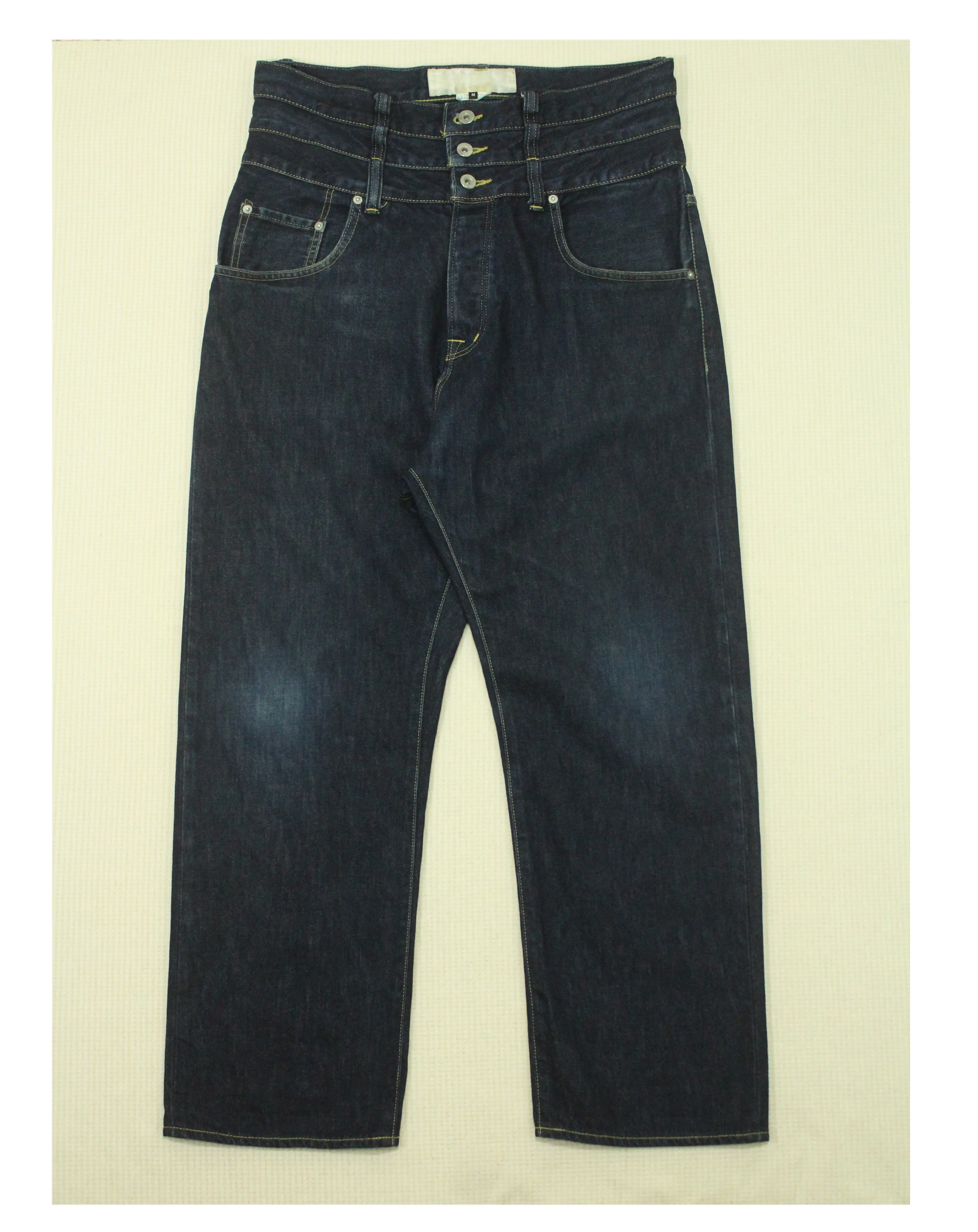 COMME DES GARCONS Denim GANRYU Triple Waist Drop Crotch