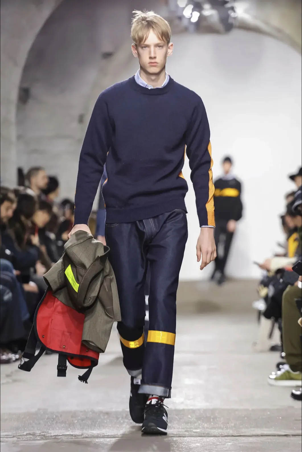 Junya Watanabe MAN x CDG Reflective Tape Blue Jeans