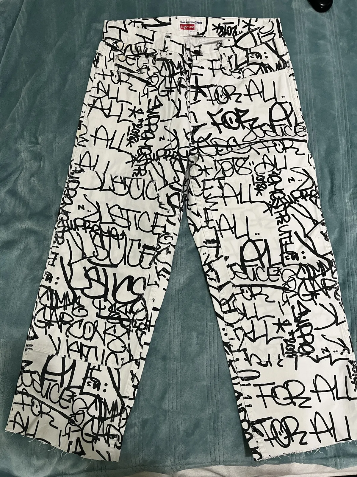 Supreme/CDG Graffiti work pants