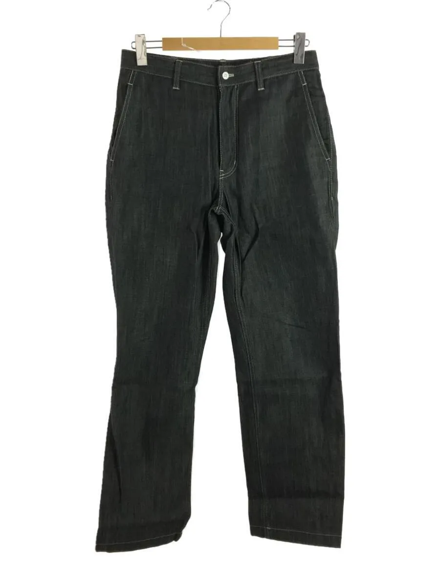 Contrast Stitch Straight Leg Denim Jeans