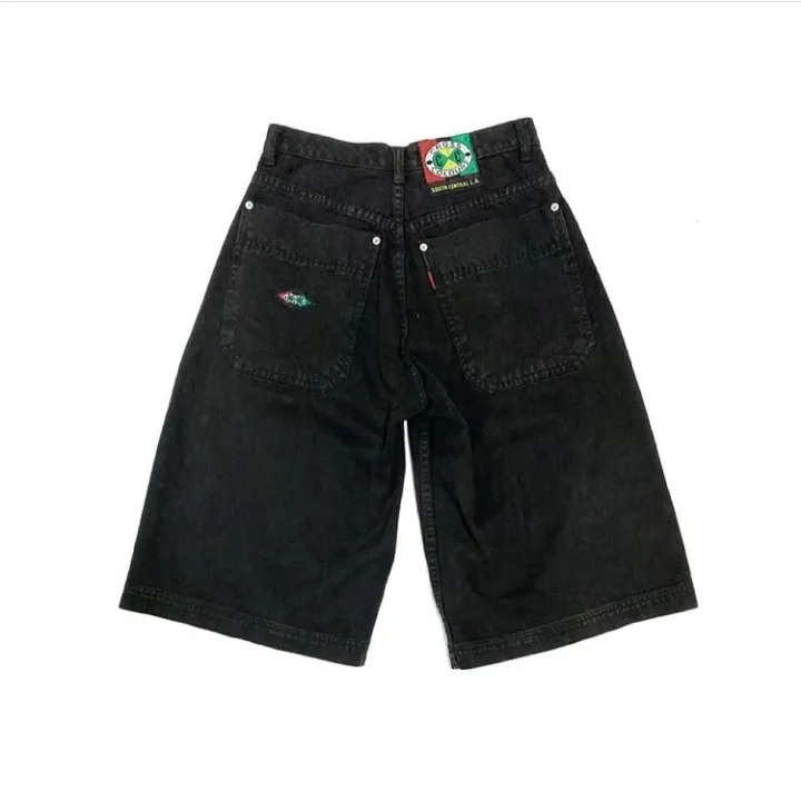 90s Cross Colours Black Denim Baggy Shorts