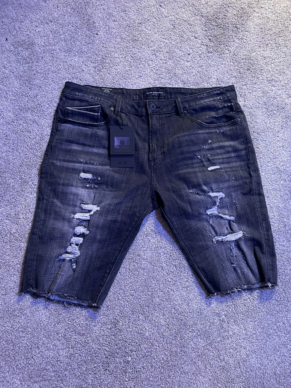 Cult of Individuality Rocker Shorts “Black Skittles”