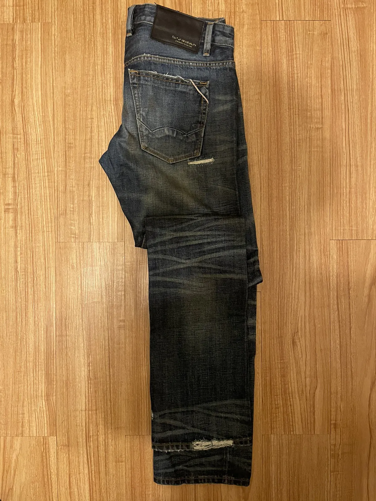 Rebel Straight Distressed jeans by Cult of Individuality