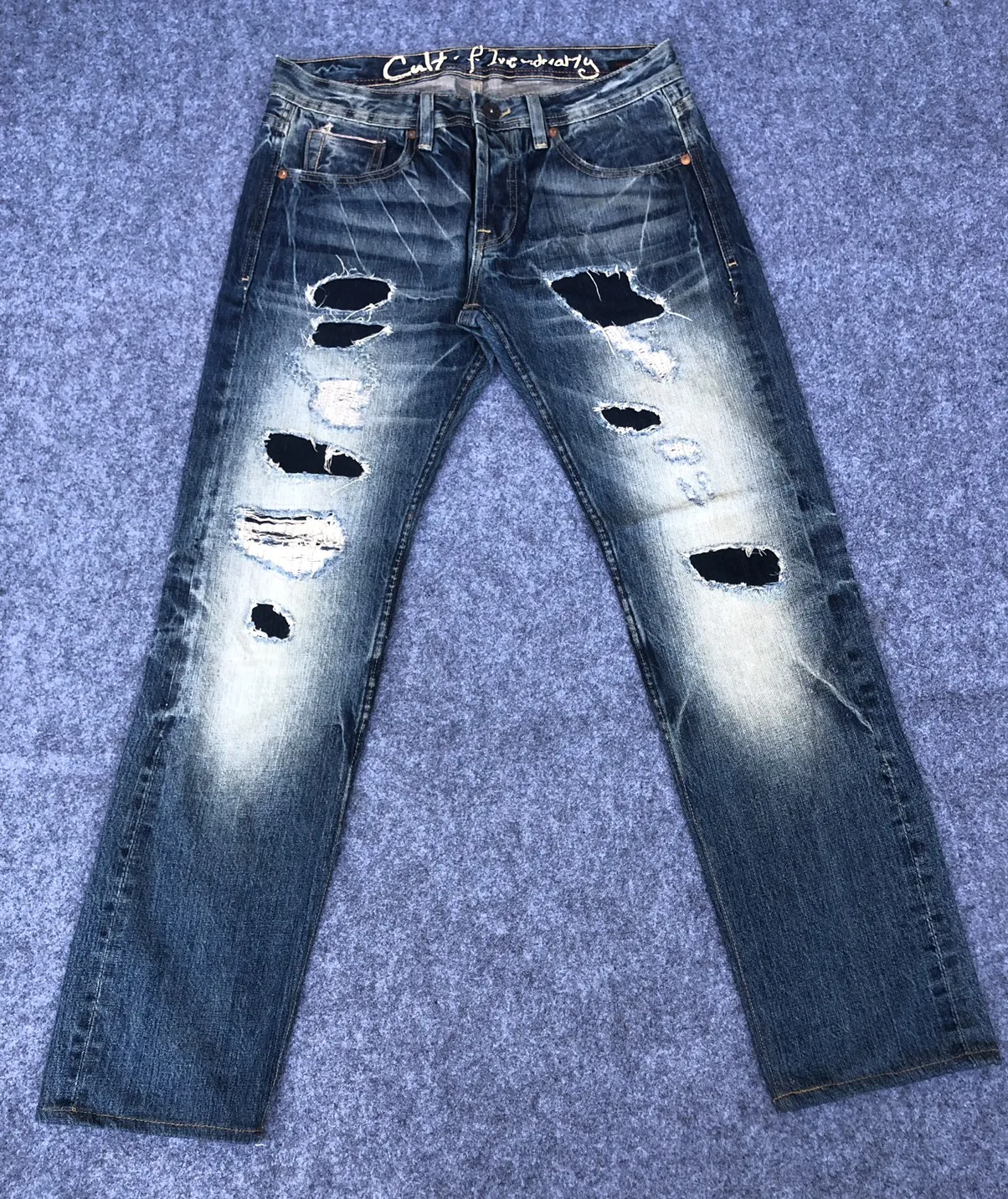 LAST DROP‼️Cult of individuality Distressed Denim Rare Design