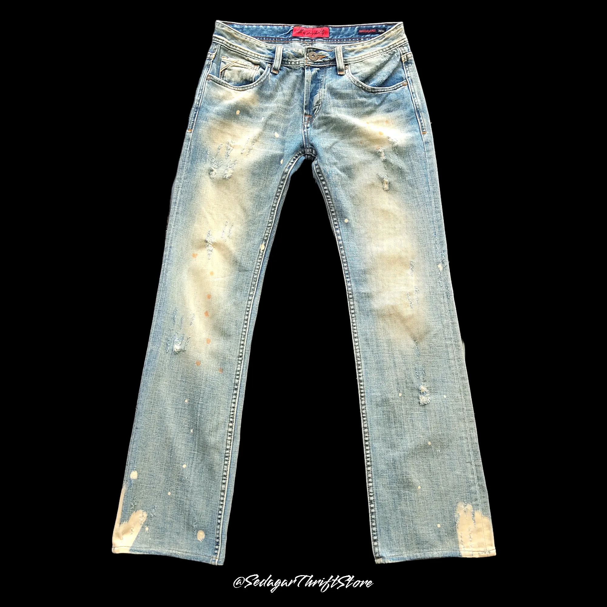 Cult Of Individuality Hagen Relaxed Distressed Jeans