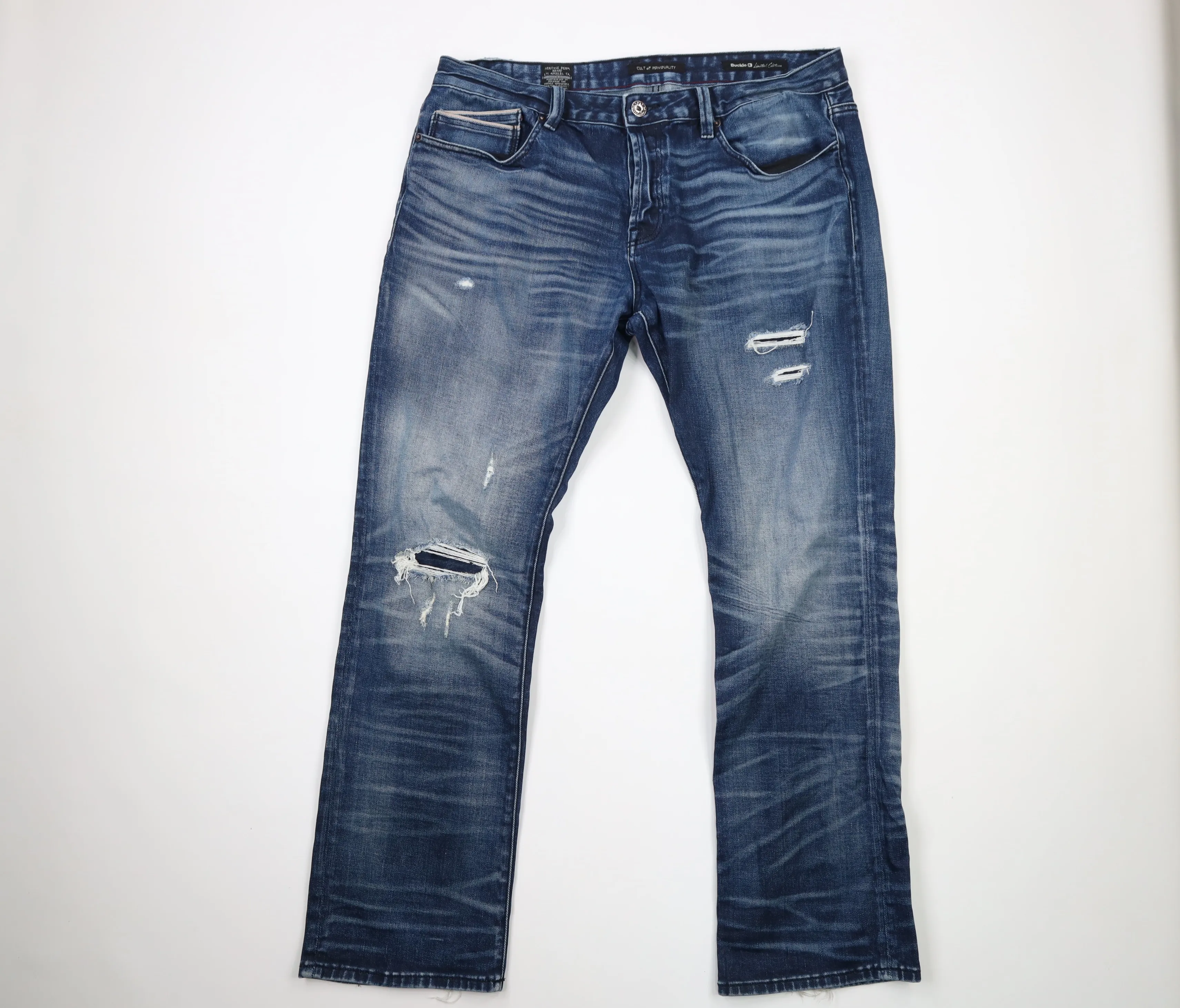 Cult of Individuality Button Fly Rebel Straight Leg Jeans