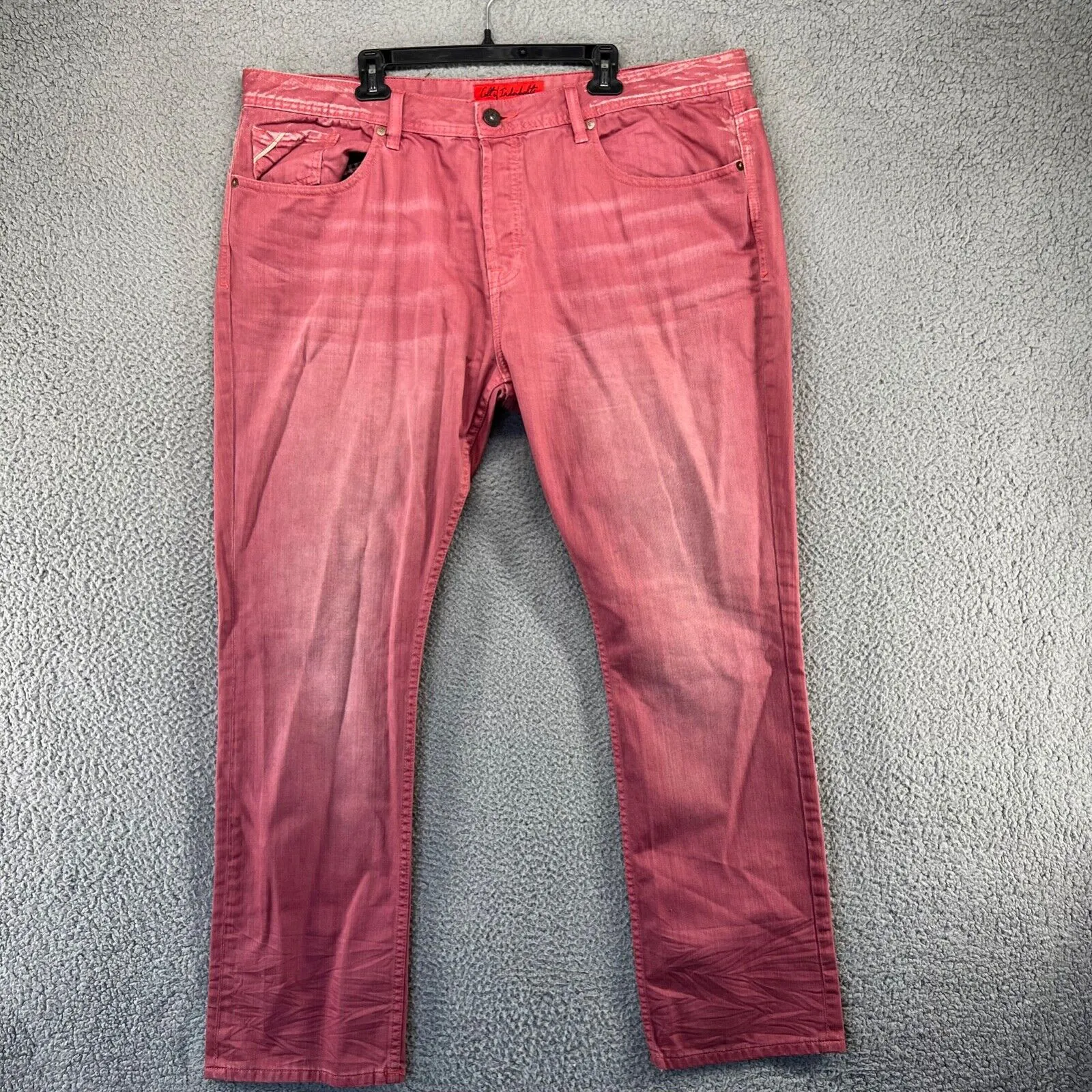 Cult Of Individuality Jeans Adult 44 Red Rebel Straight Selvedged Denim Men's