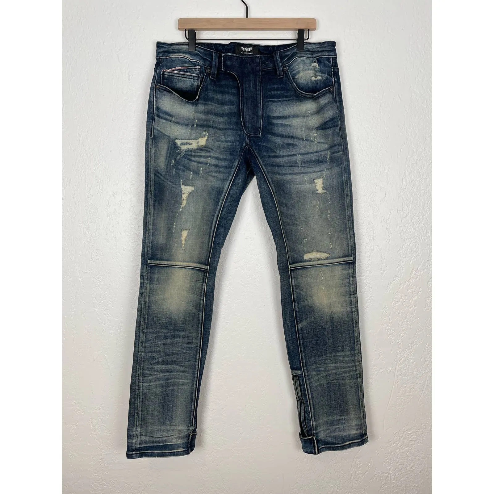 Cult of Individuality X SE Bikes Rare Rocker Slim Jeans 36