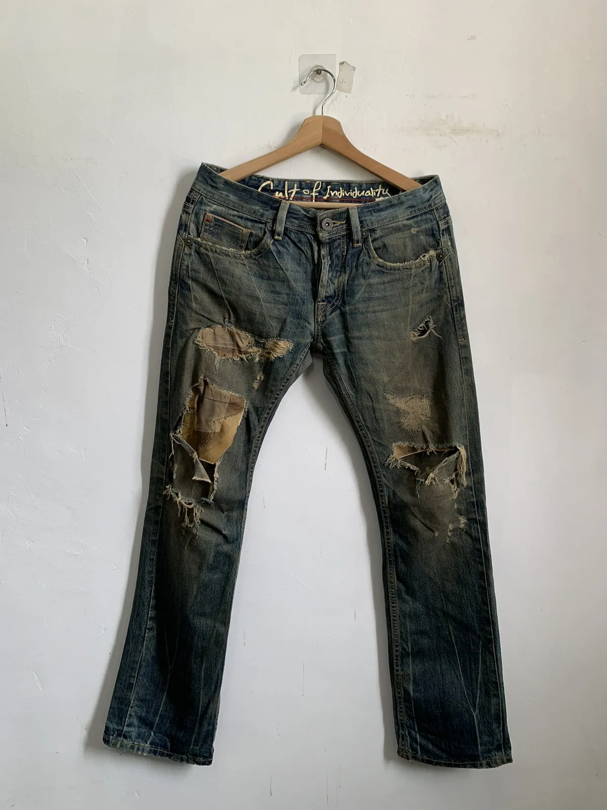Cult Of Individuality Selvedge Distressed Denim Jeans