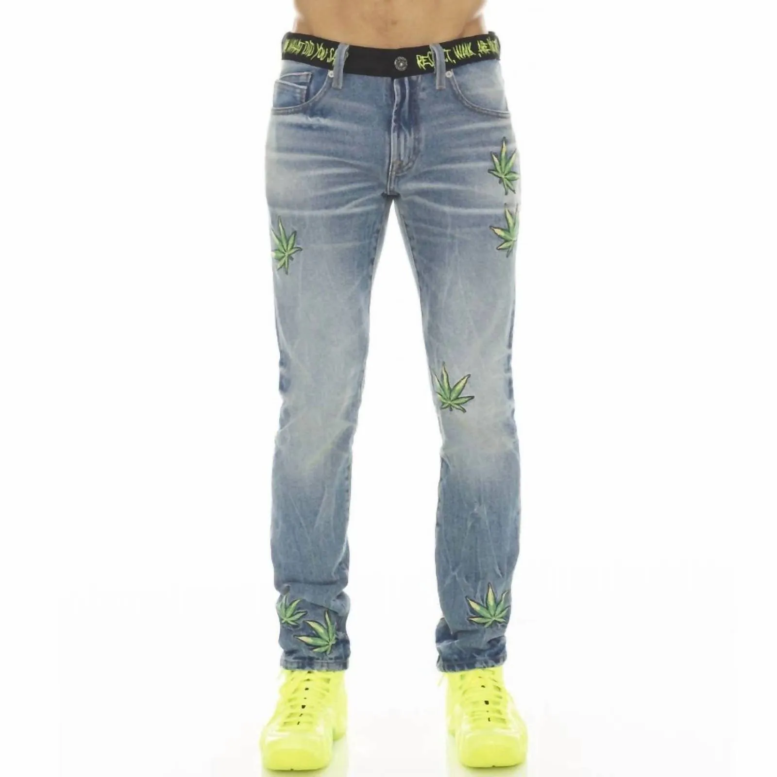 Men's Rocker Slim Ridged Denim In Pantera