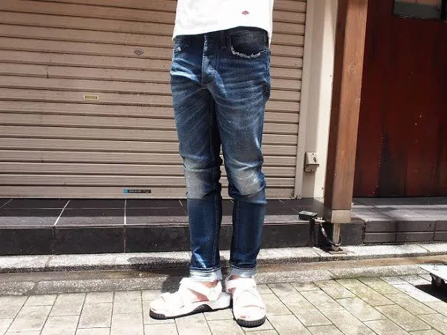 Denham BOLT distressed cropped skinny jeans sample 32