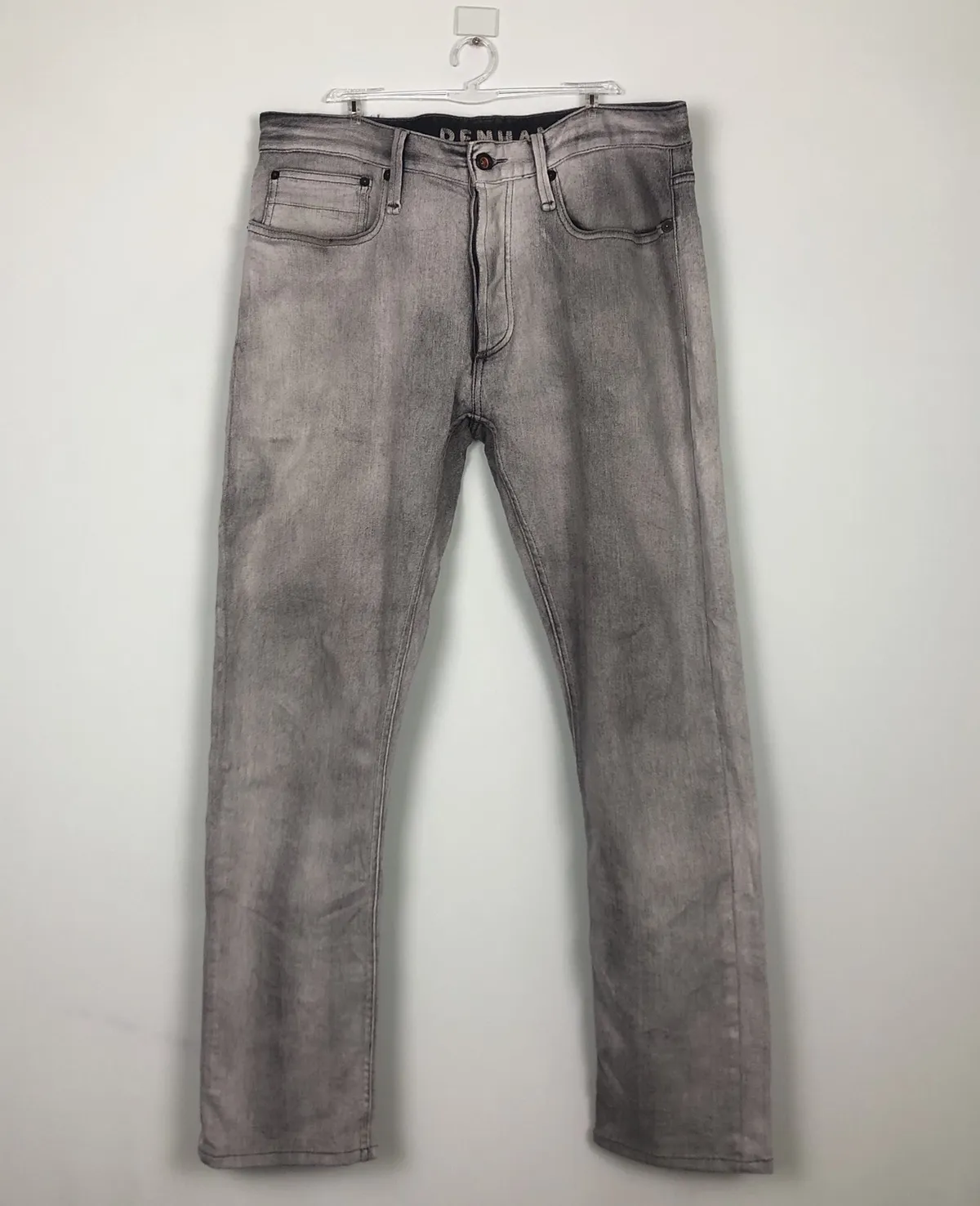Denham Razor Slim Fit Light Wash Grey Denim Travis Vibes