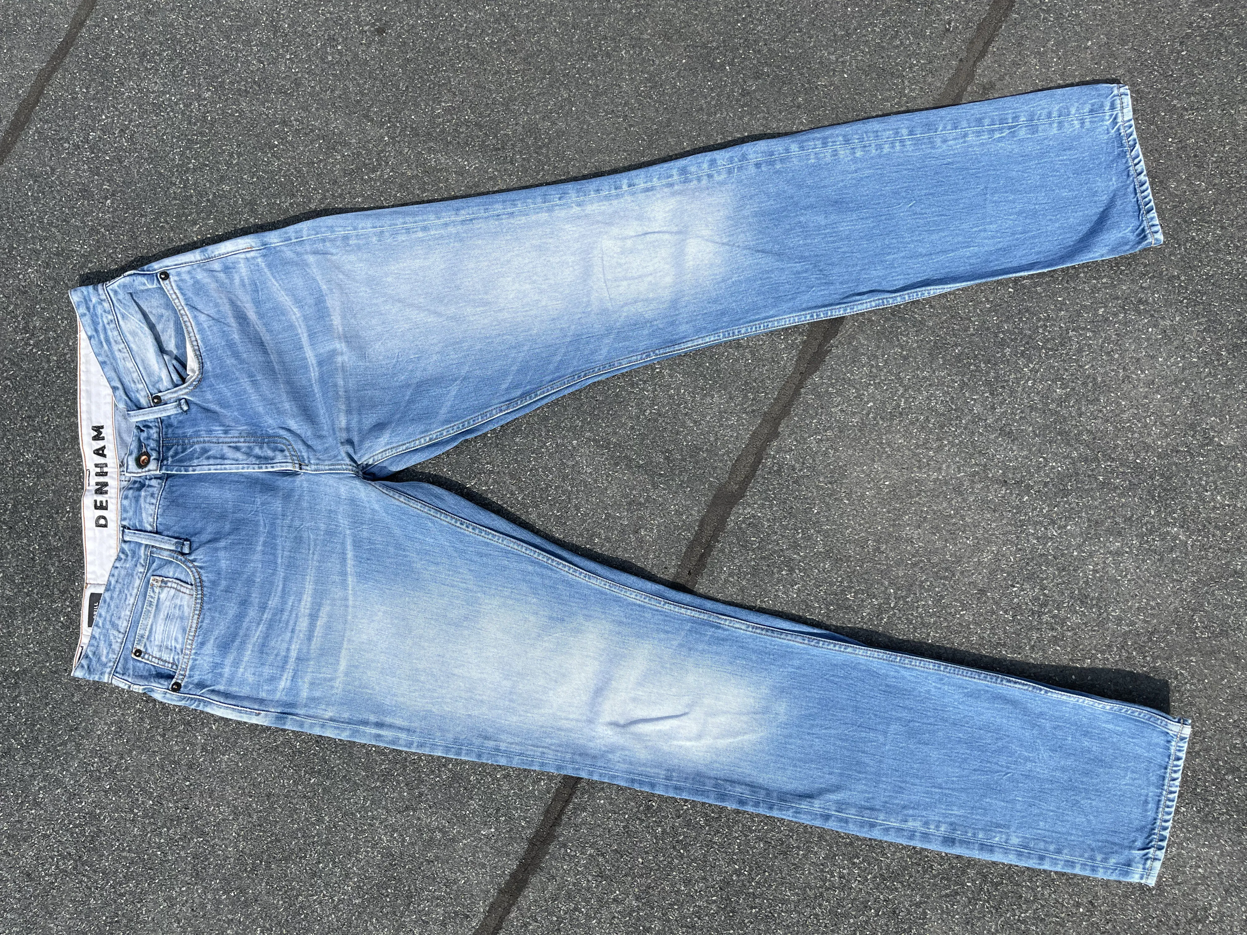 Denham Drill Indigo Blue Denim Pant