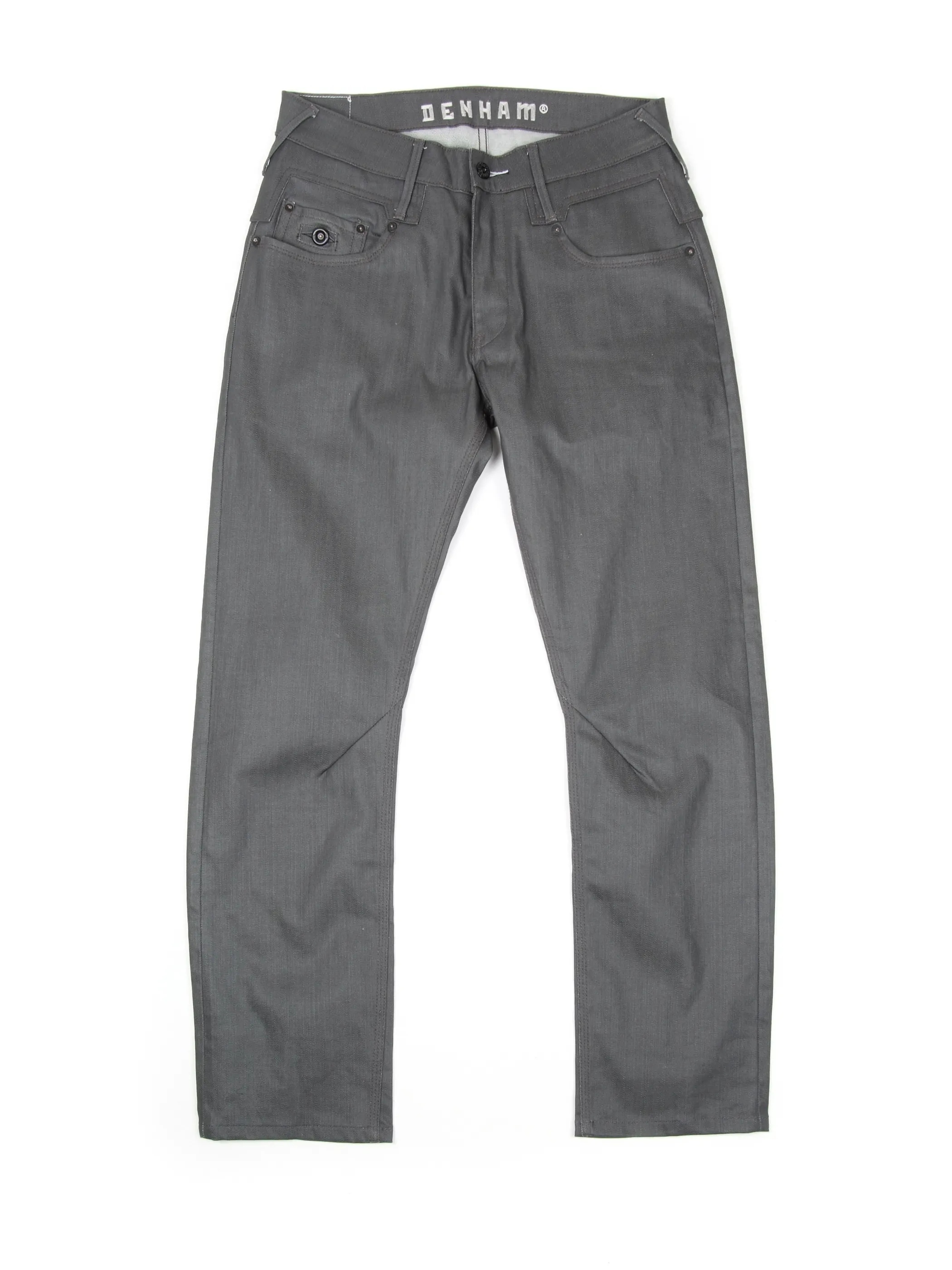 Denham Cutter Gray Waxed Jeans W30 L32