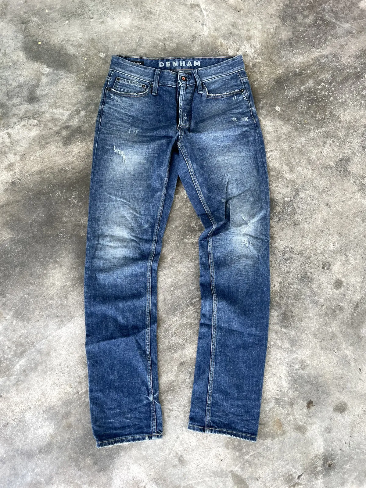 Denham Razor Slim Fit Distressed Denim