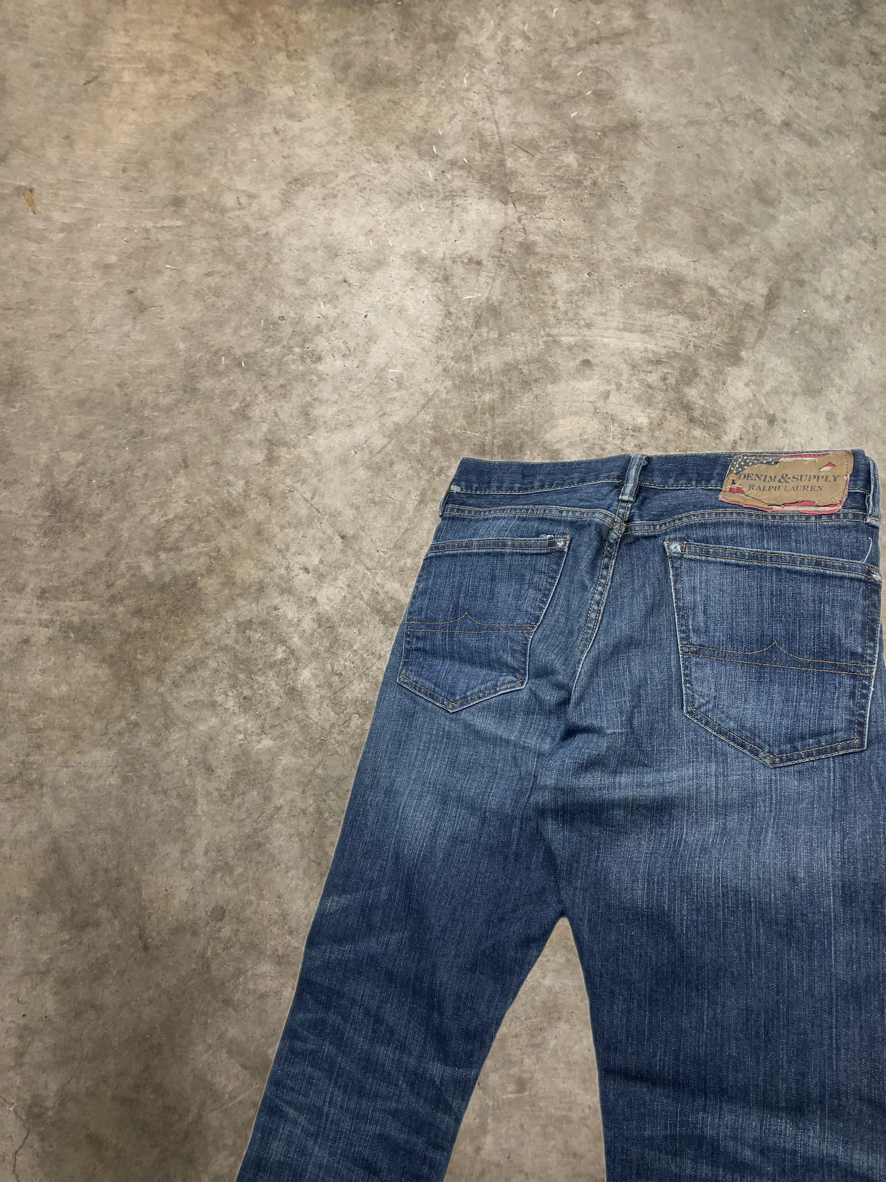Ralph Lauren Denim And Supply Low Skinny Jeans Denim Blue