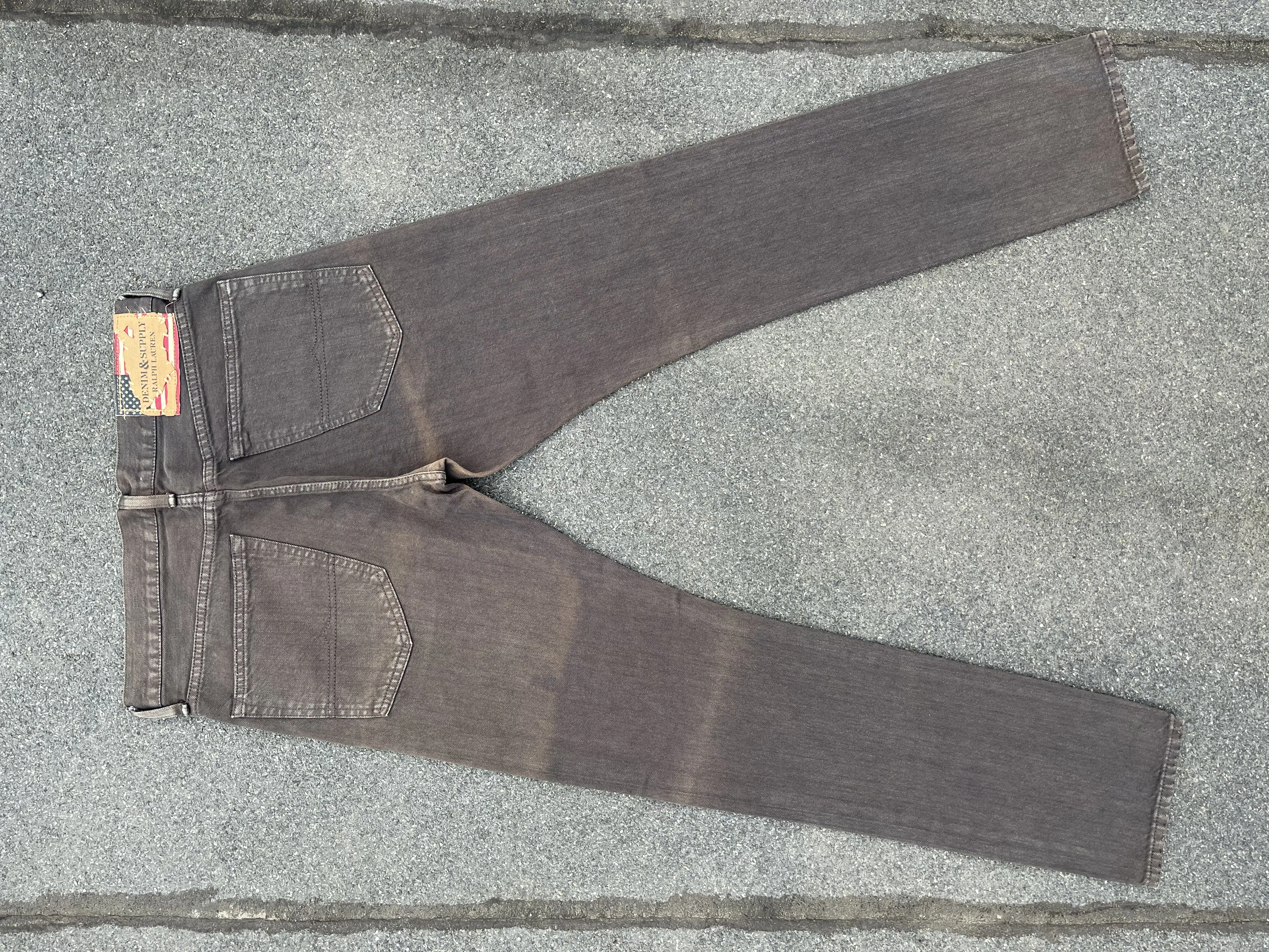 Vintage Denim And Supply Ralph Lauren Faded Brown Denim Pant