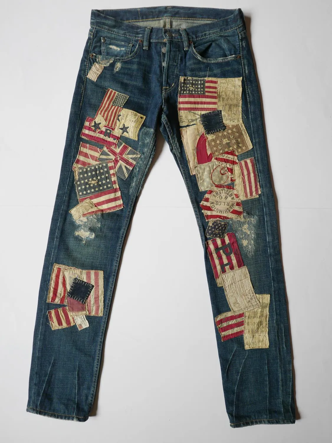 Ralph Lauren Denim & Supply Jeans Pants Patchwork USA 29/34