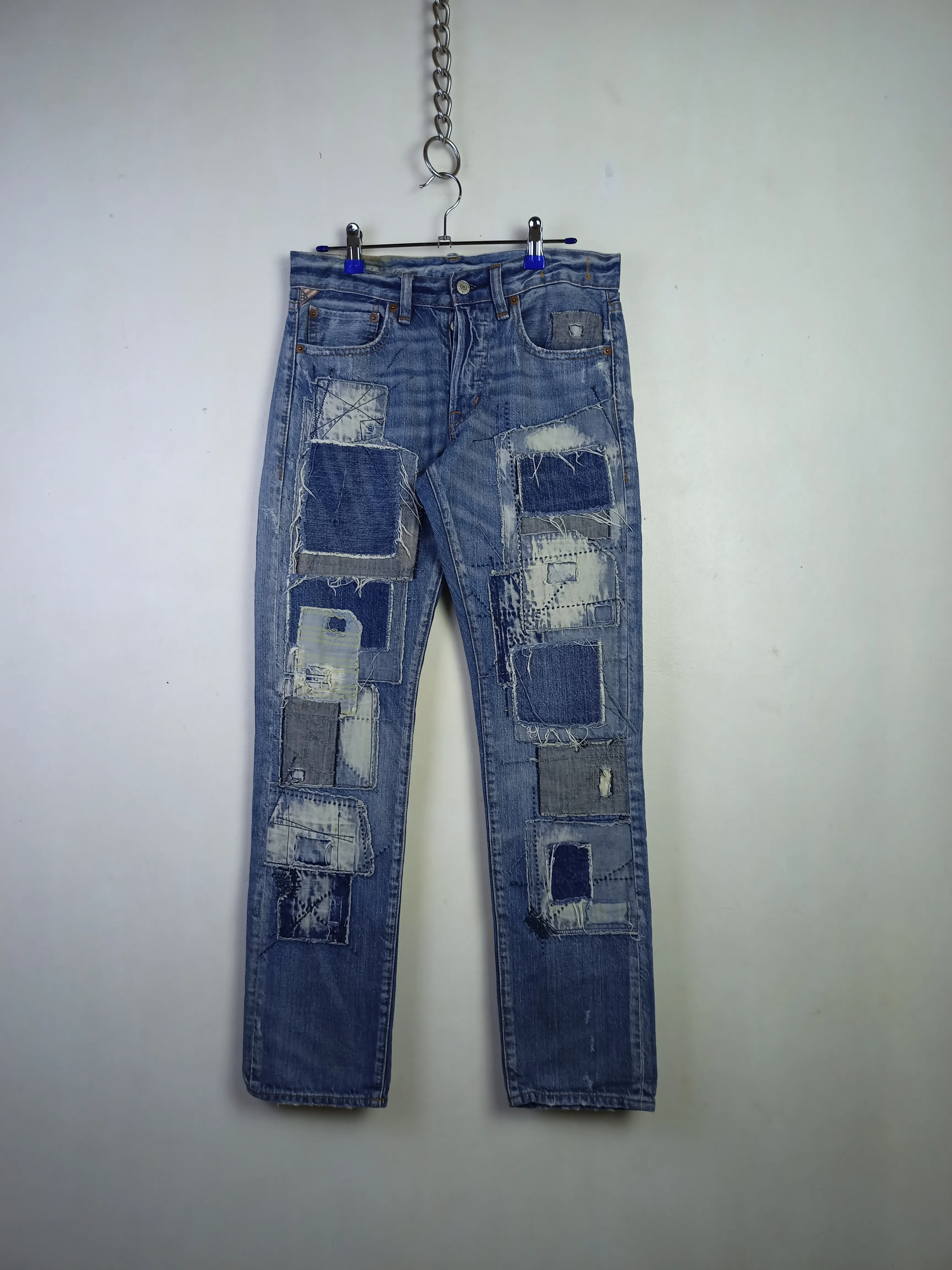 DENIM & SUPPLY by RALPH LAUREN PATCHWORK DENIM PANTS