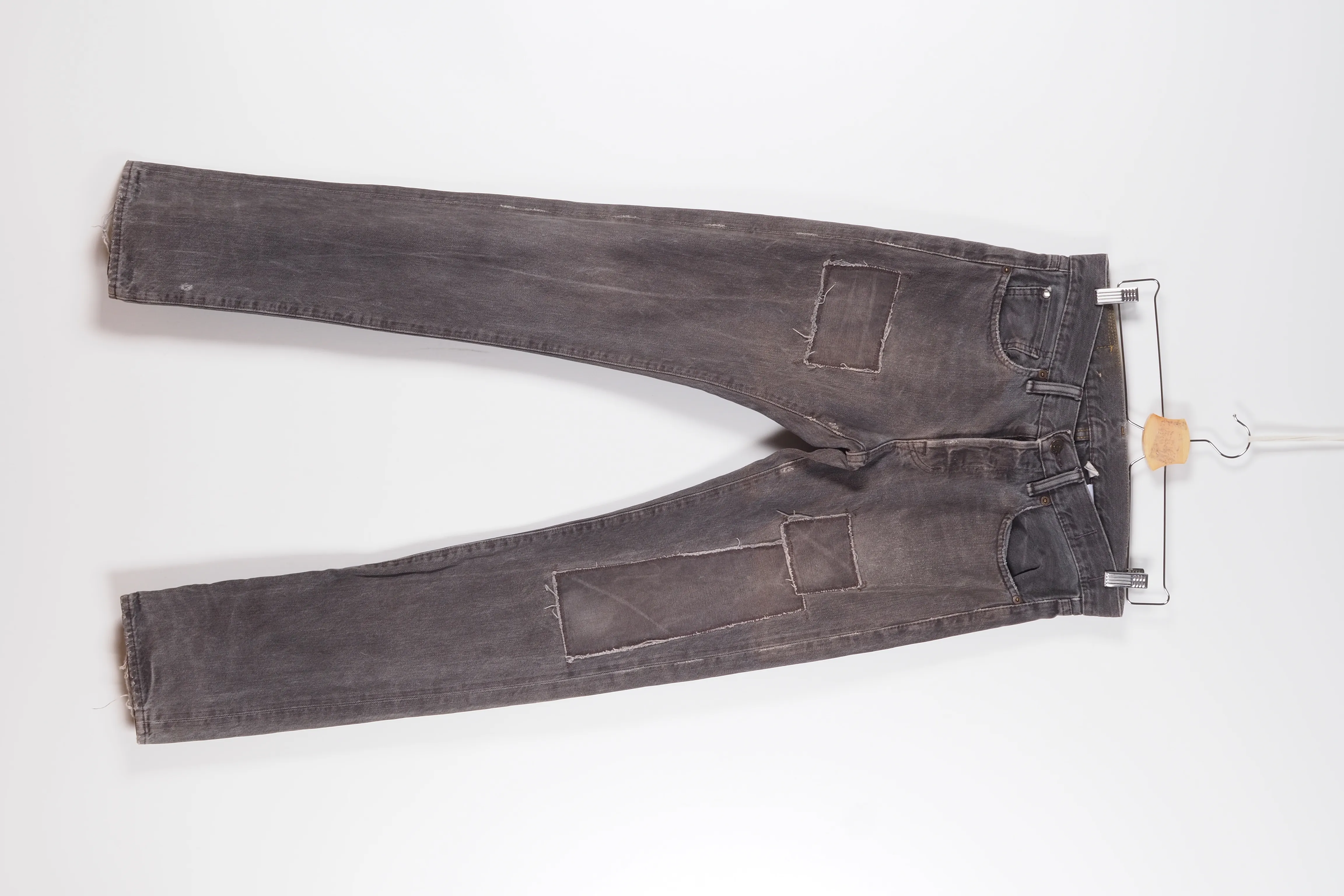 Denim & Supply Ralph Lauren Slim Patchwork Gray Jeans 30