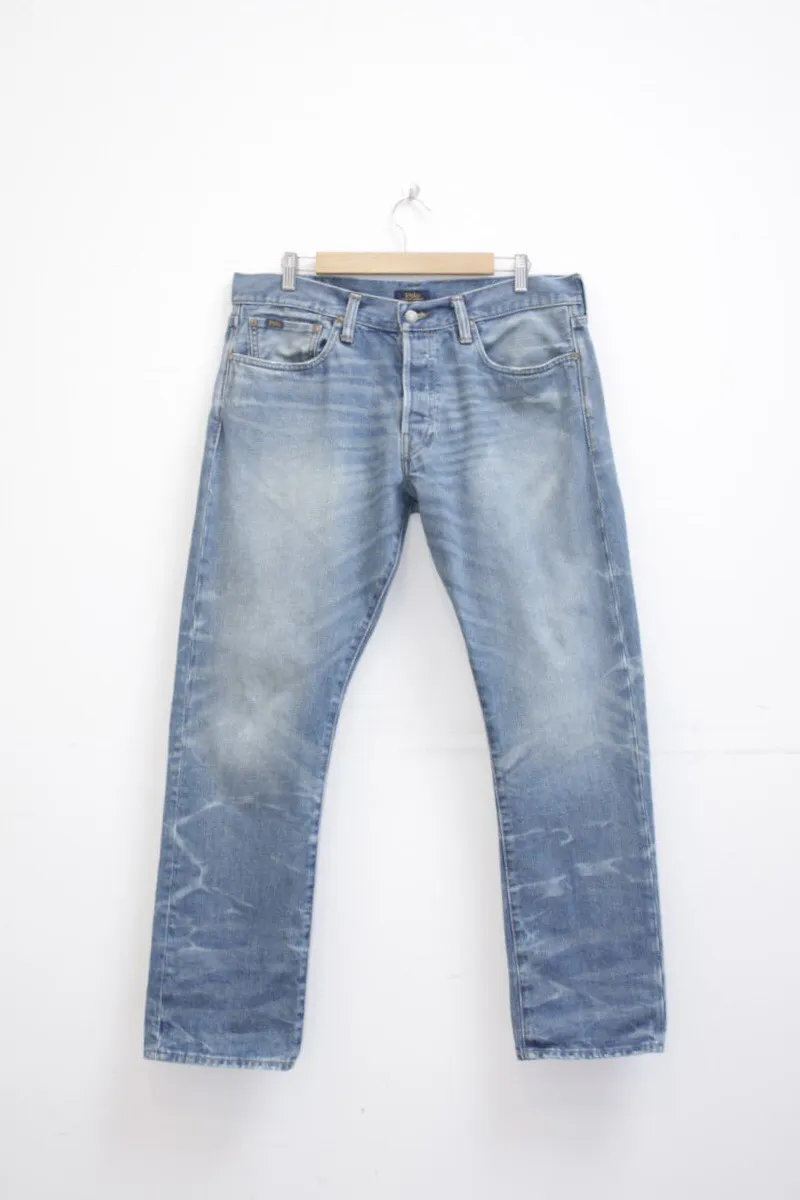 Polo Ralph Lauren distressed faded denim jeans