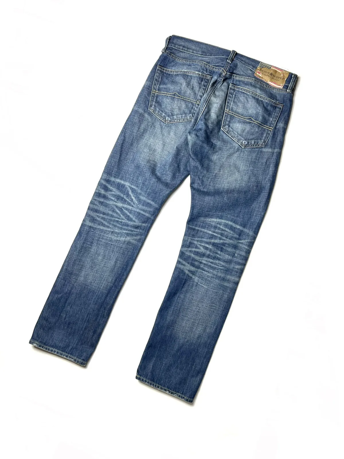DENIM & SUPPLY AMERICAN WASHED DENIM SLIM JEANS PANTS 32X32