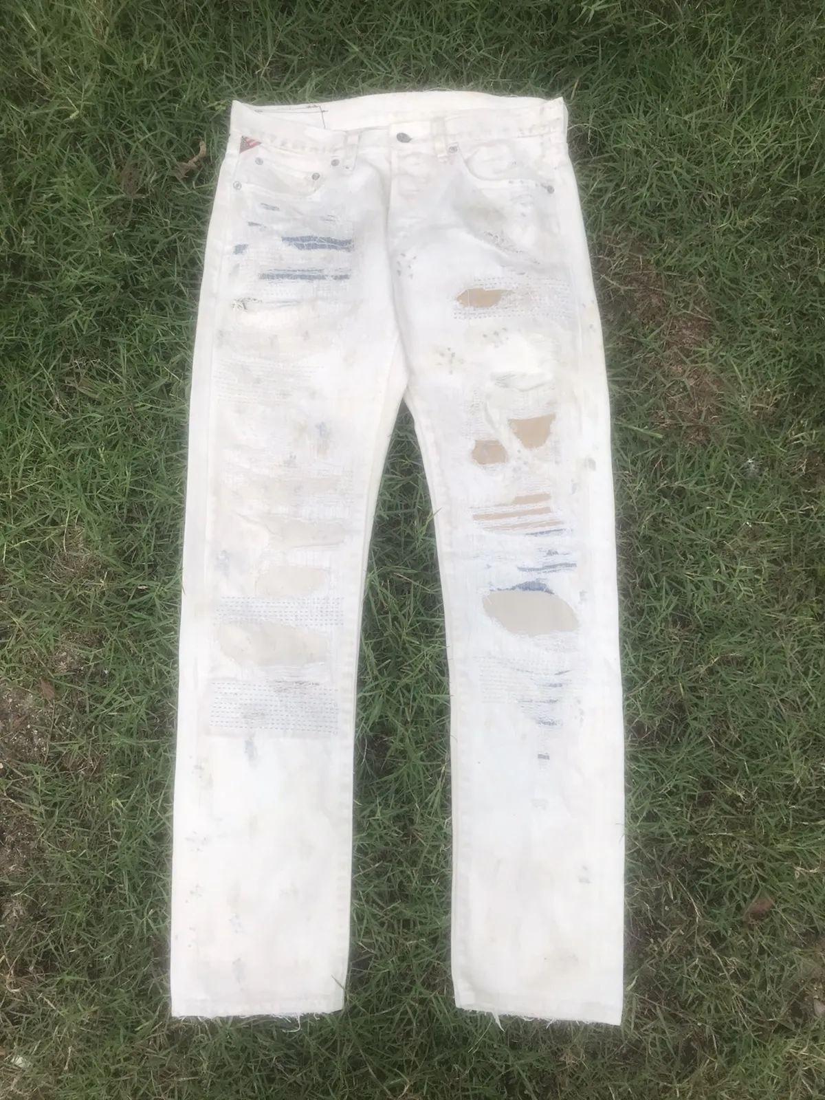 Vtg Denim & Supply Ralph Lauren Patchwork Boro Sasiko Jeans
