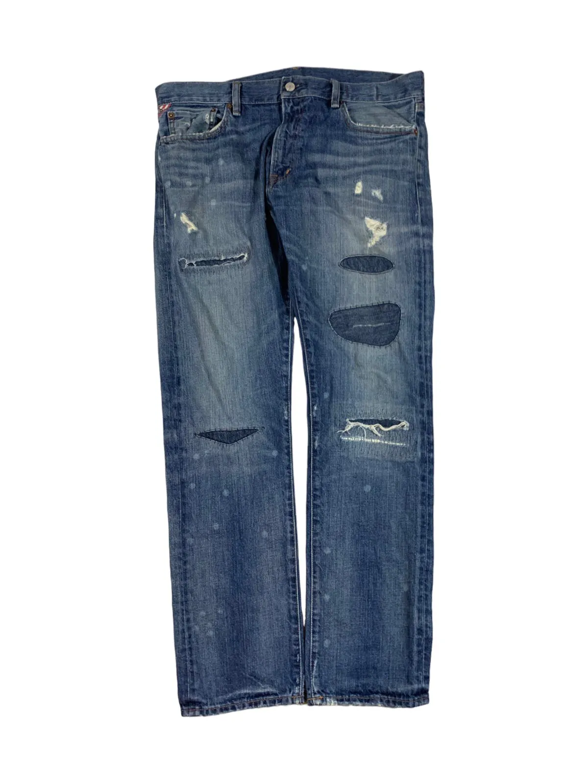 Denim and Supply Ralph Lauren Distressed Slim Jeans 37x32