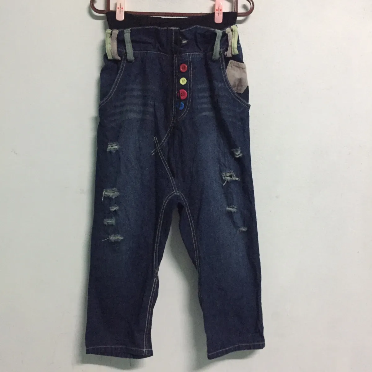 Drop Crotch Jean Denim Pant