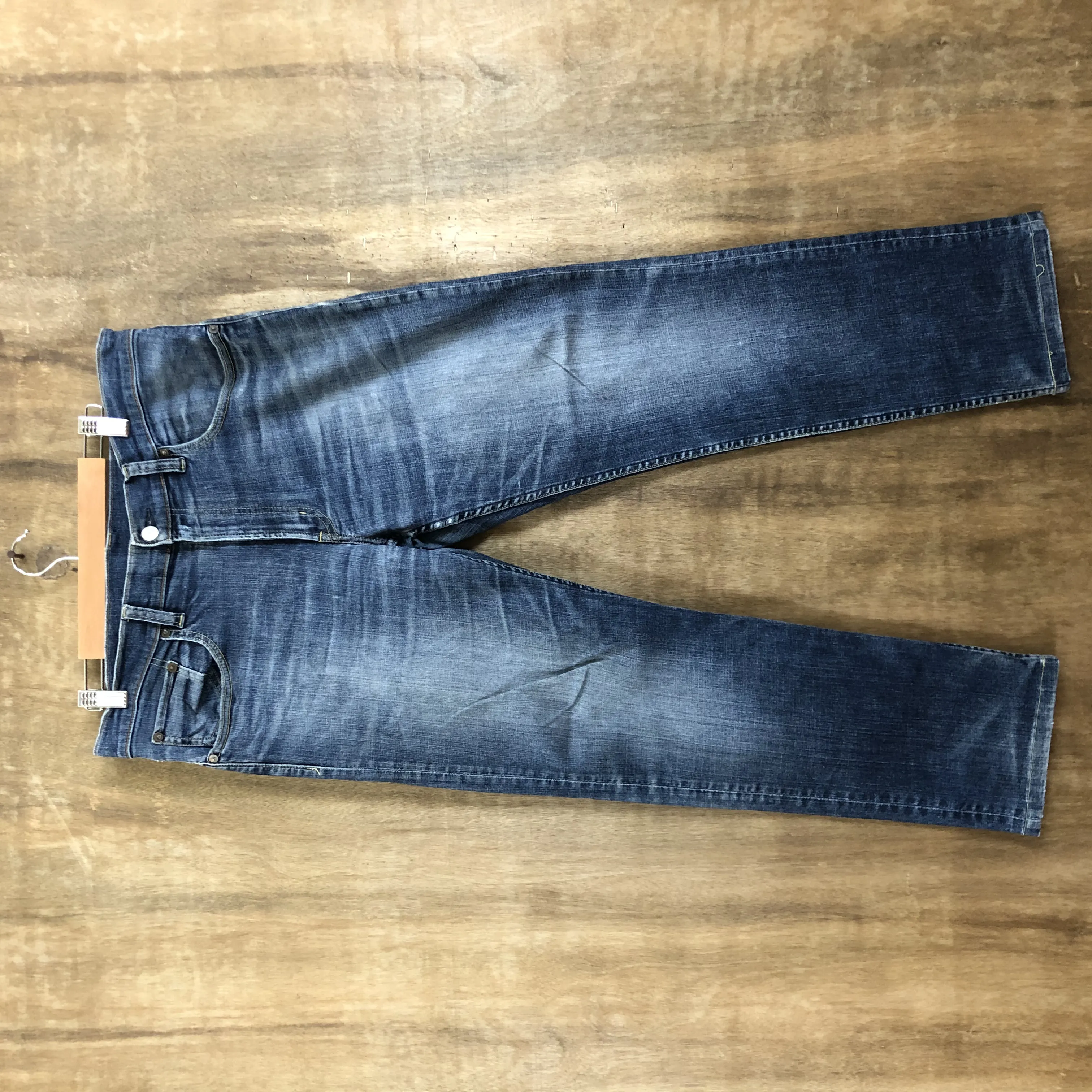 Faded Denim Pants