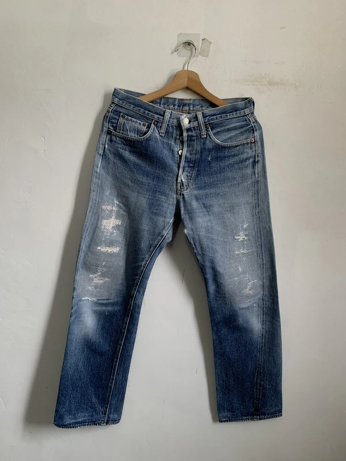 Denime Boro Selvedge Distressed Denim Jeans