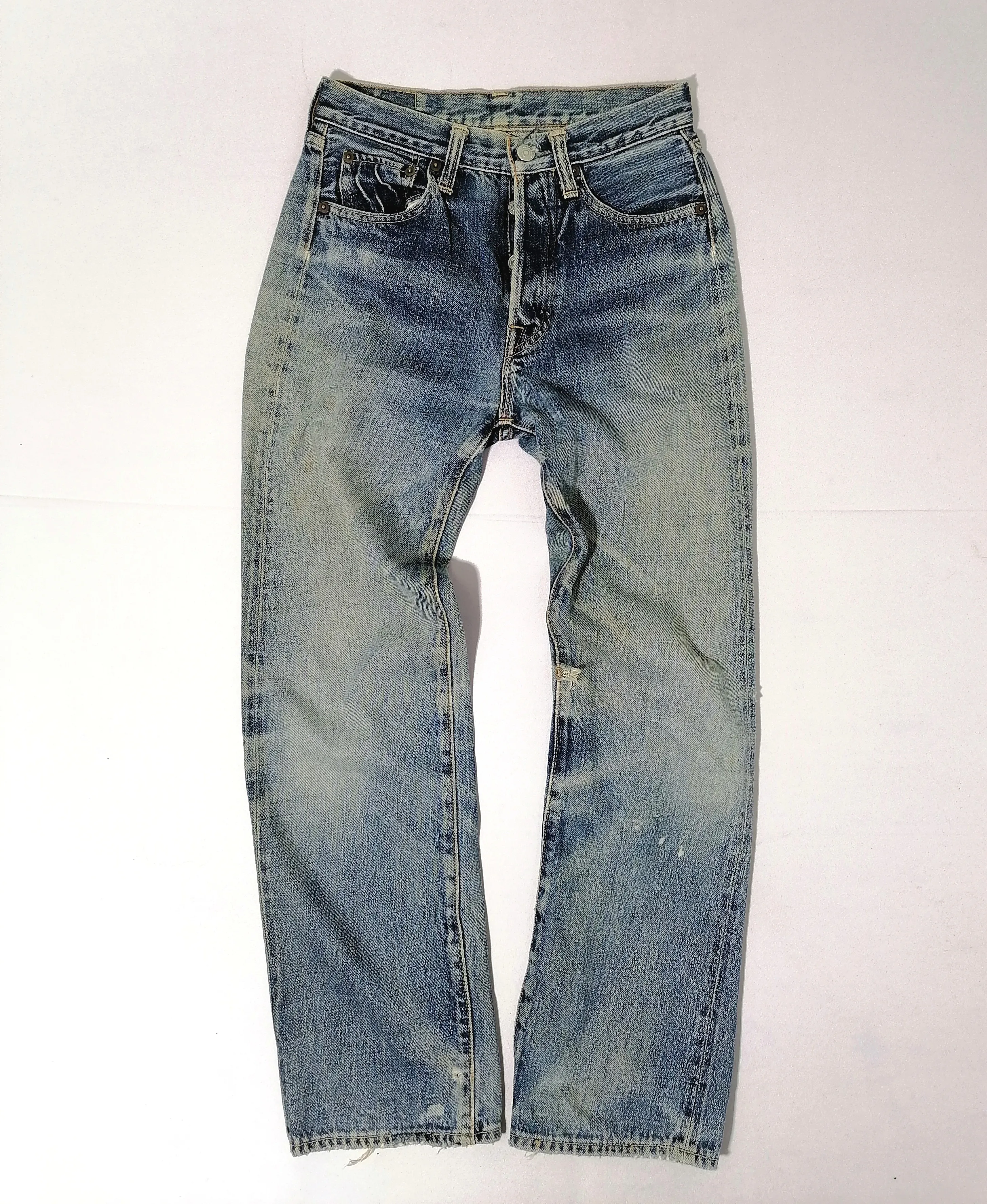Denime Fly Button Selvedge Jeans